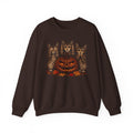Halloween Cat Pumpkin Crewneck Sweatshirt