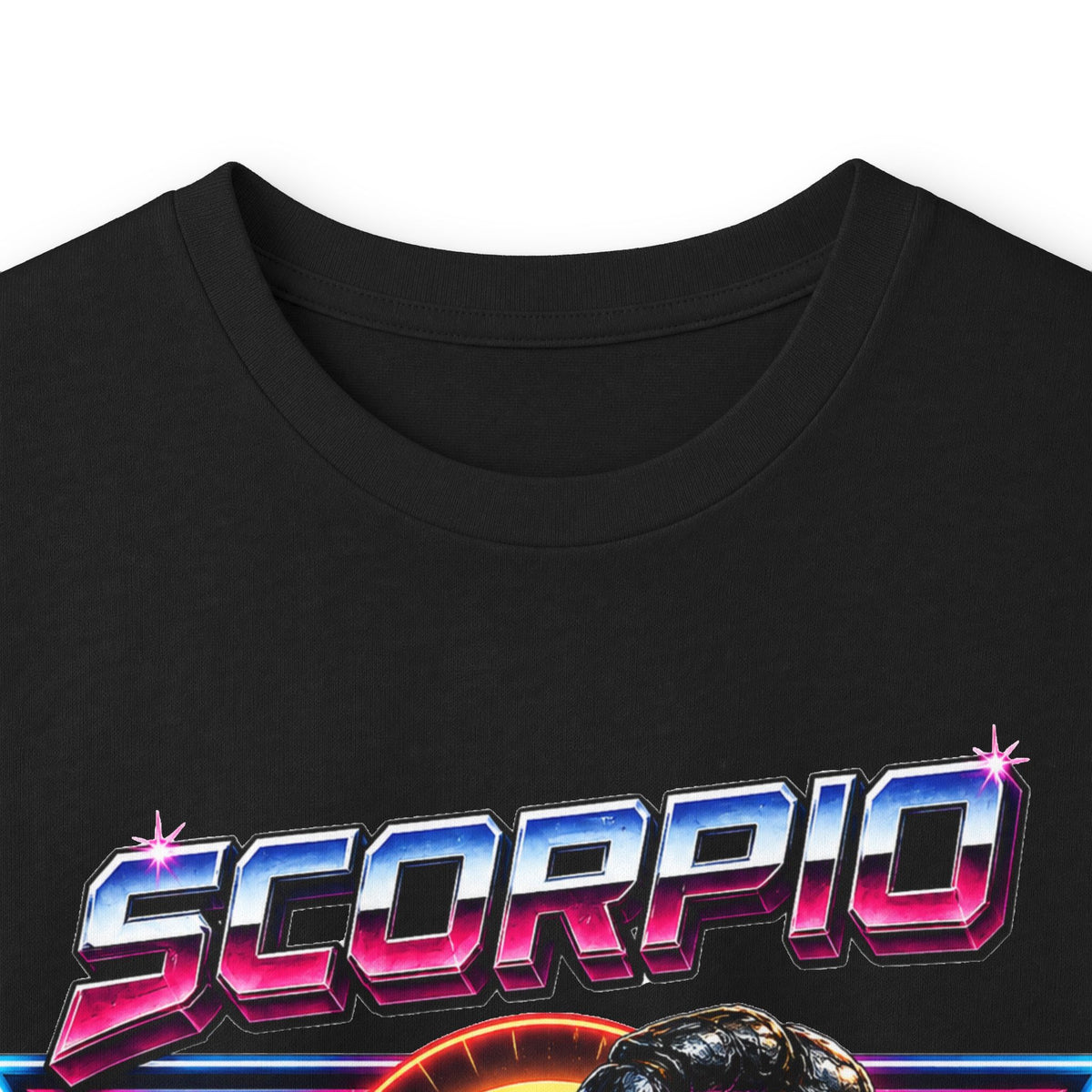 Scorpio Retro Sunset Long Sleeve Tee — Vintage 80s Scorpion Zodiac Shirt