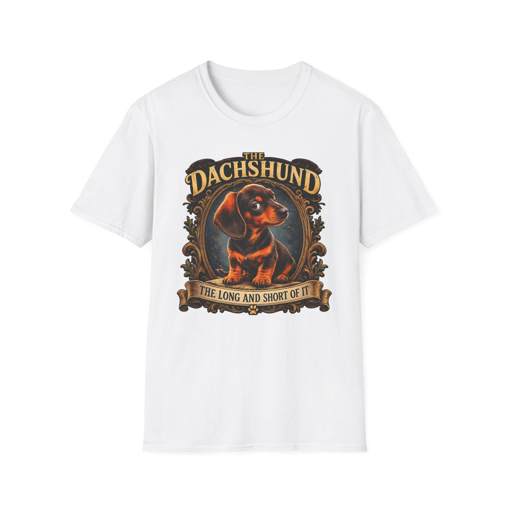 Dachshund T-Shirt — 'The Dachshund: The Long and Short of It' Vintage Dog Tee