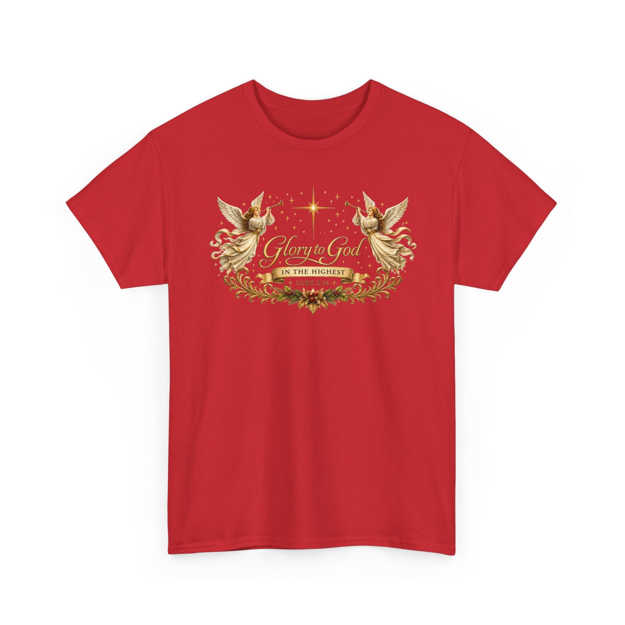 Glory to God Tee — Vintage Angel Christmas Gospel T-Shirt