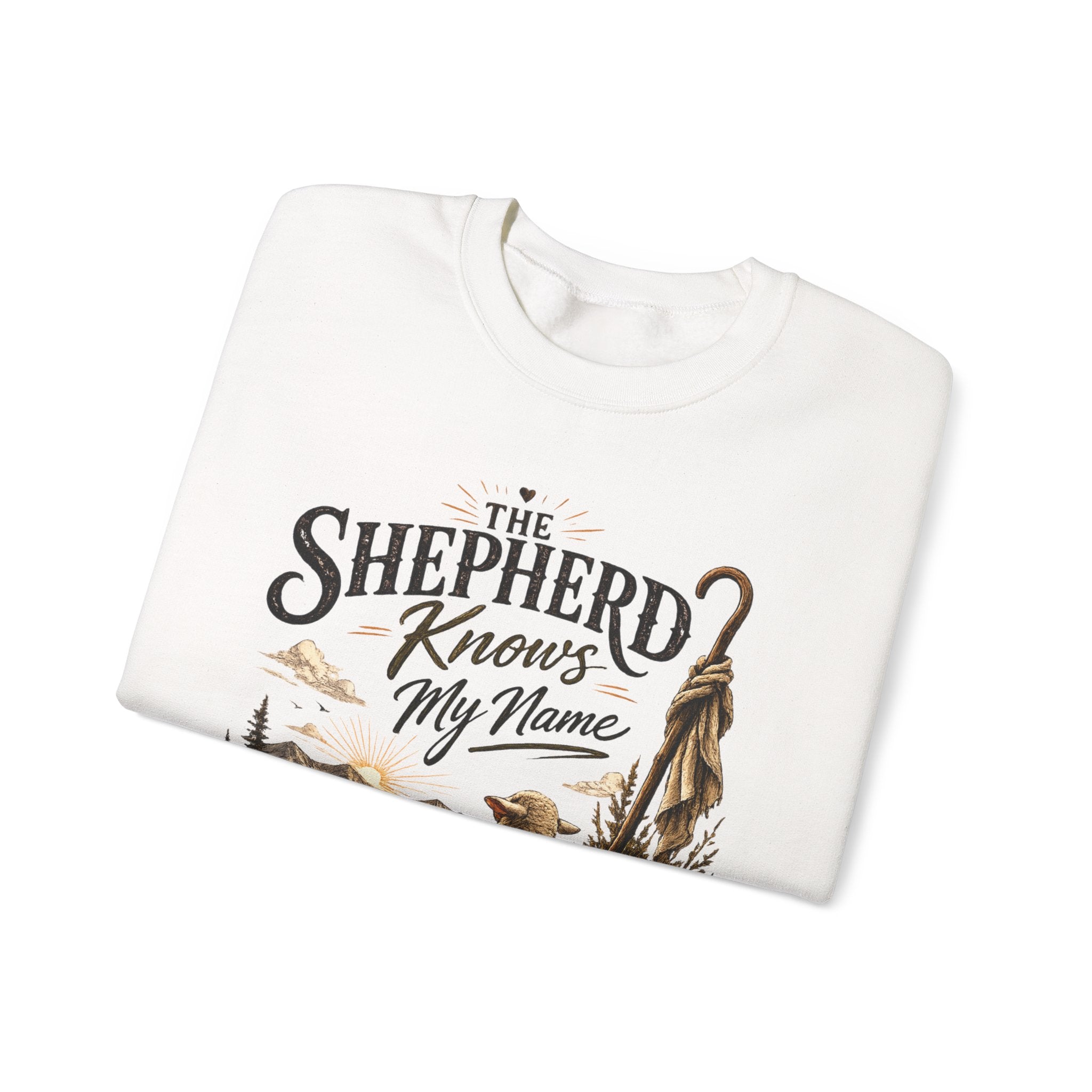 The Shepherd Knows My Name Sweatshirt — Christian Faith Crewneck