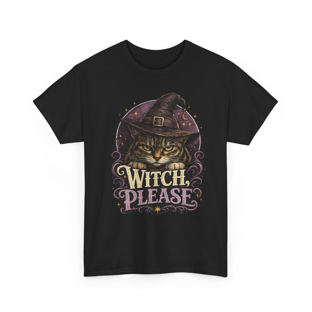 Witch Please Cat T-Shirt — Cute Witch Cat Halloween Tee