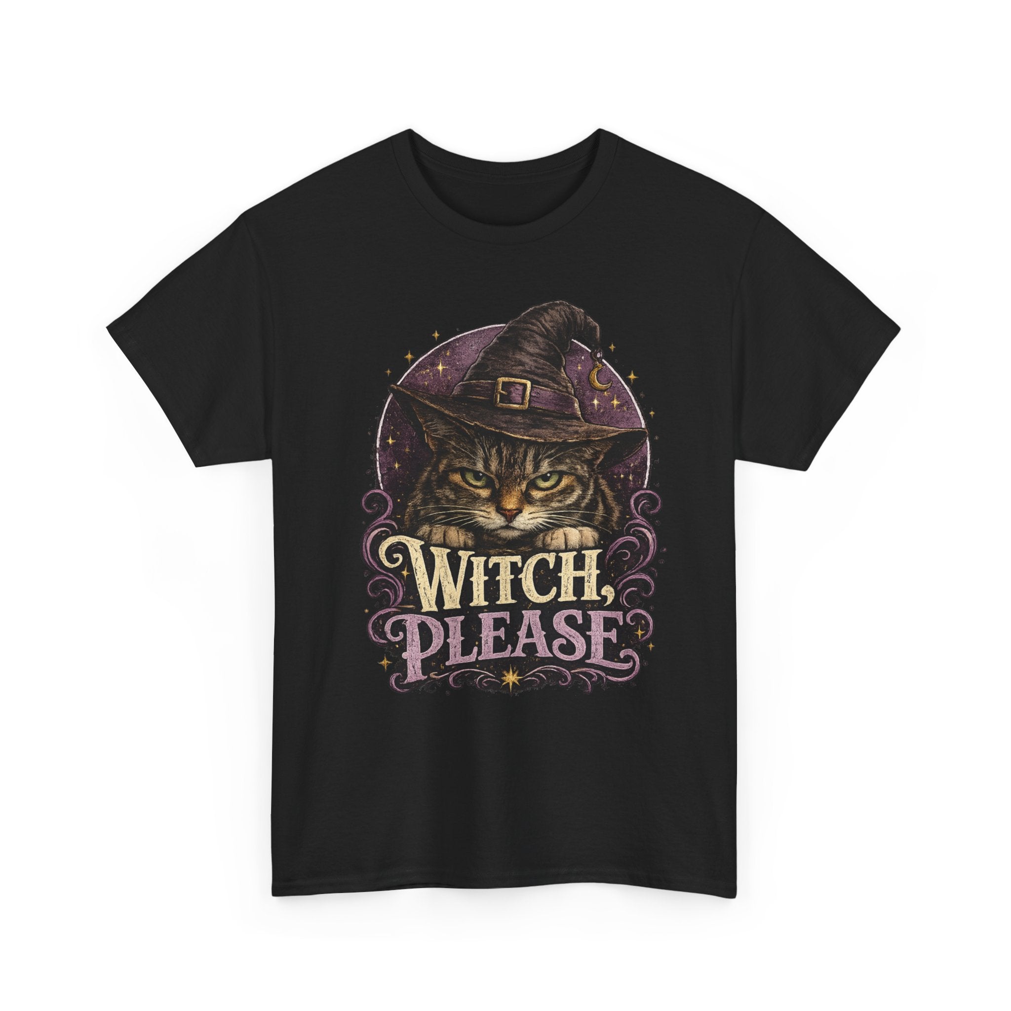 Witch Please Cat T-Shirt — Cute Witch Cat Halloween Tee