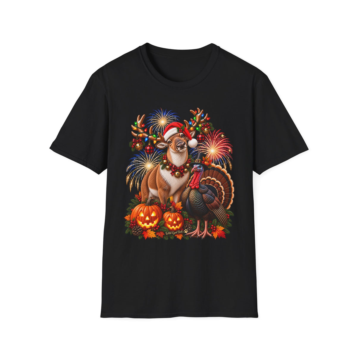 Four Holidays One Shirt - Dear Turkey, Halloween & Christmas Holiday Shirt