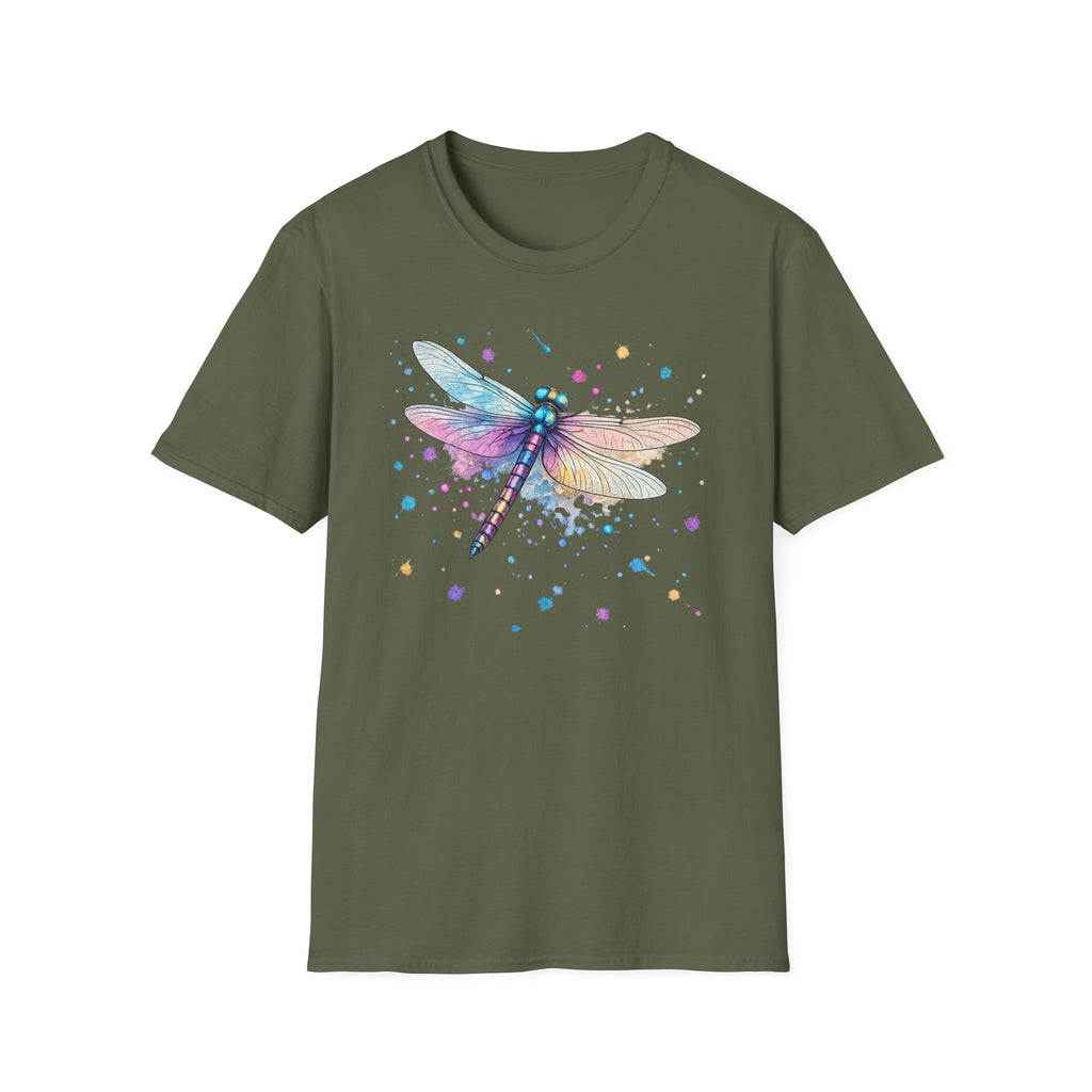 Dragonfly Watercolor T‑Shirt — Pastel Wing Nature Tee