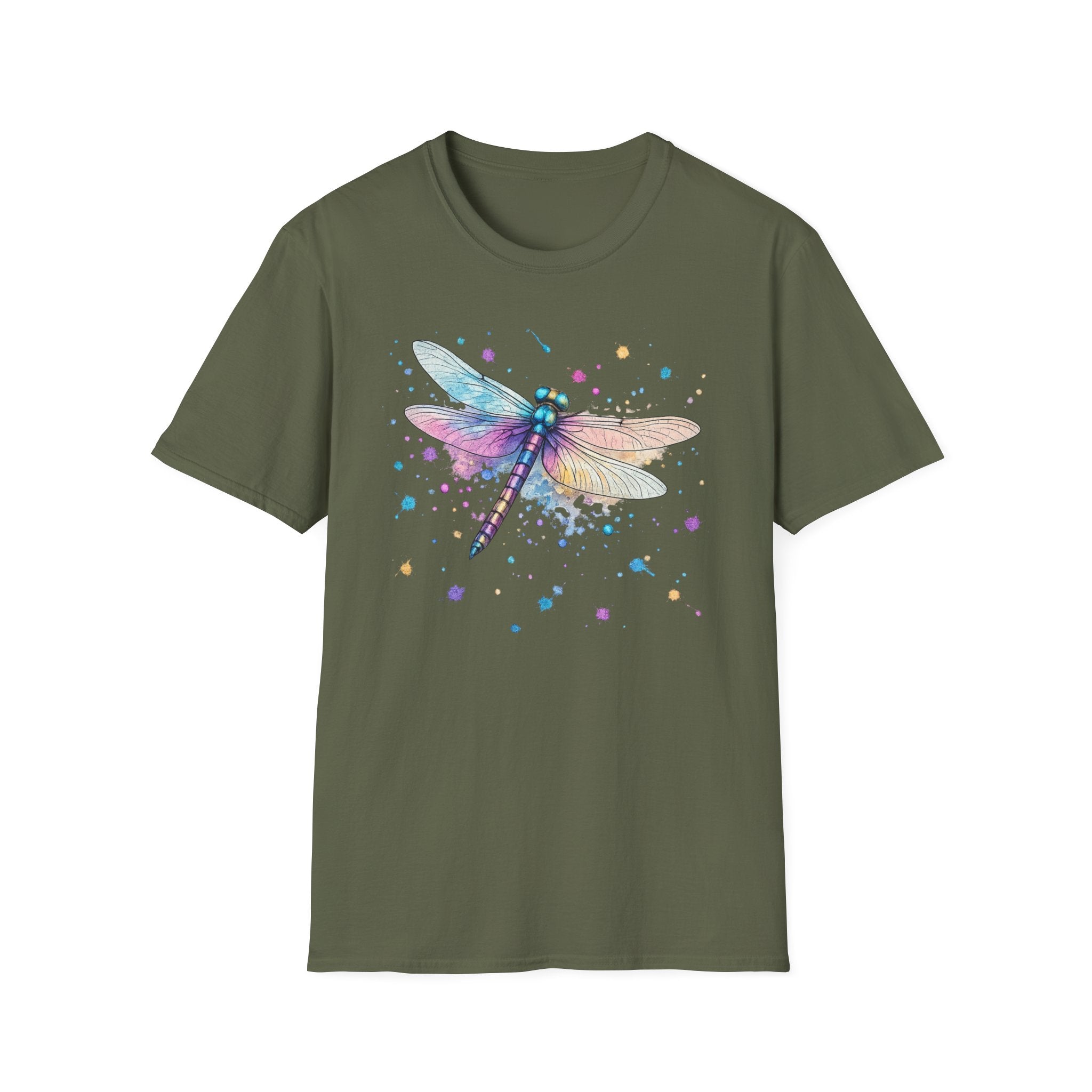 Dragonfly Watercolor T‑Shirt — Pastel Wing Nature Tee