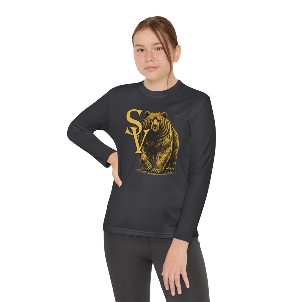 Diane J. Design Bear Mascot Long Sleeve Tee