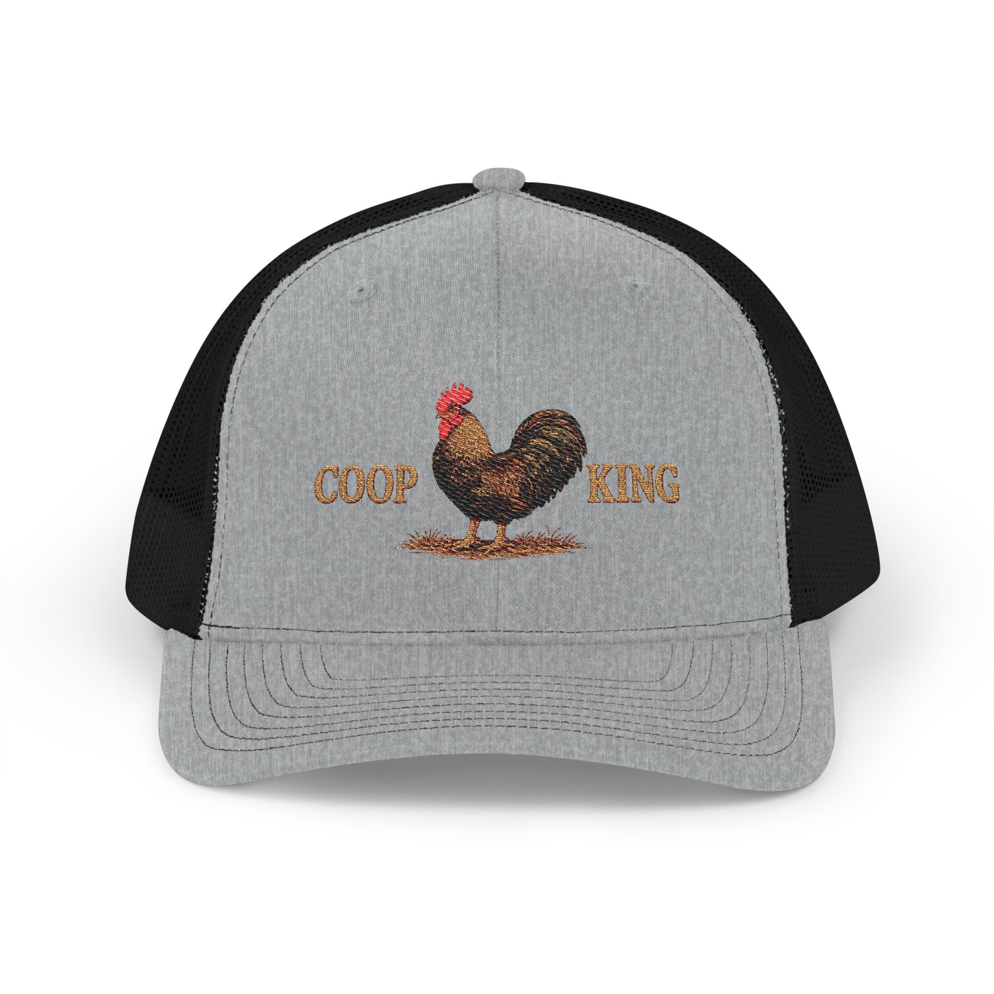 Coop King Trucker Hat - Rooster Farm Snapback Cap