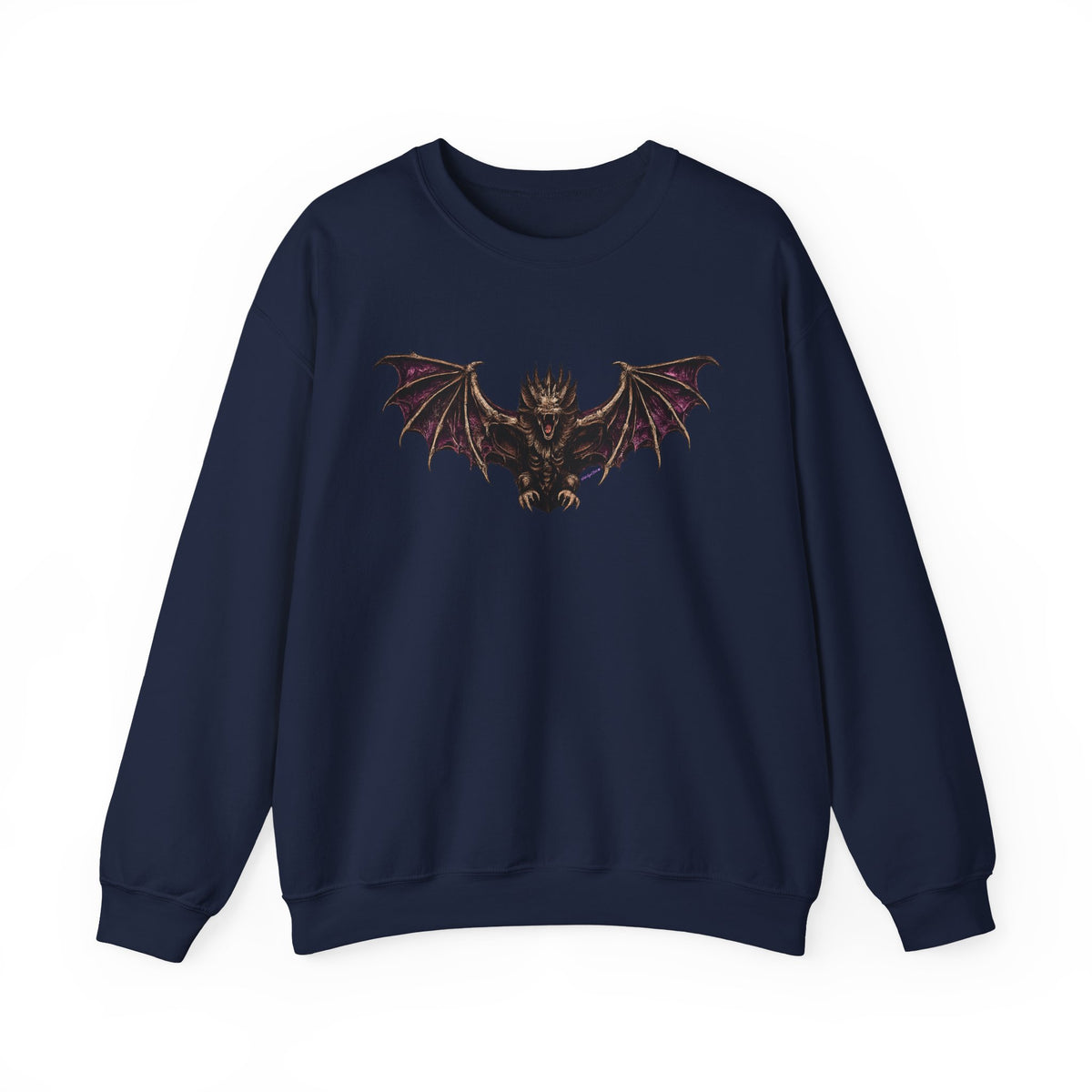 Gothic Bat Demon Crewneck Sweatshirt