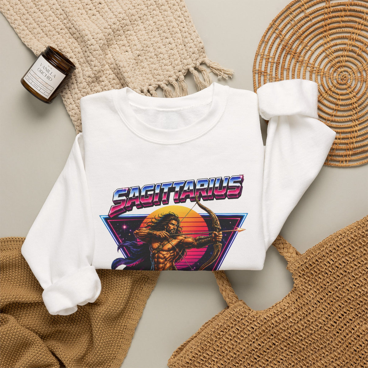 Centaurious Retro Metal Crewneck Sweatshirt