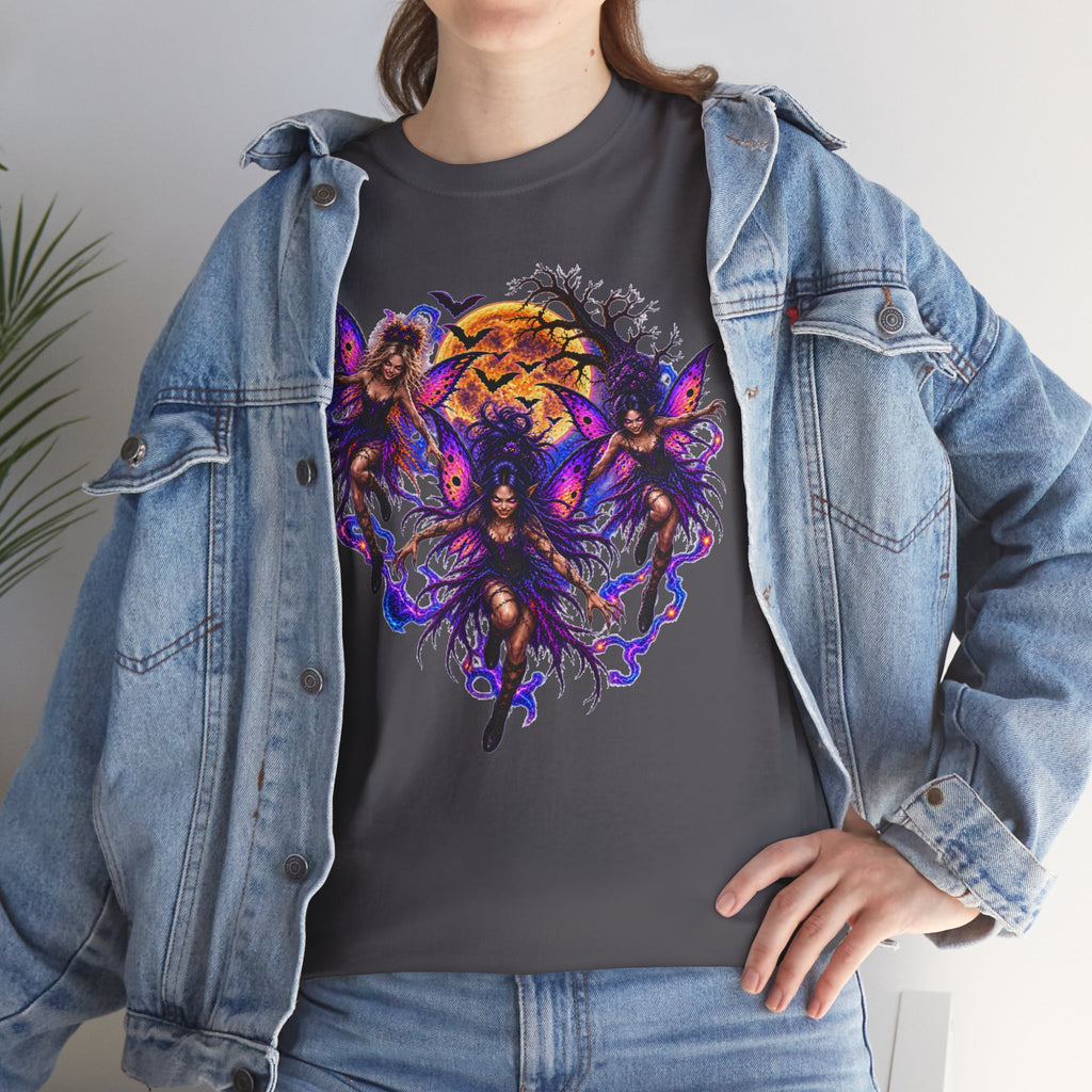 Evil Fairy T‑Shirt — Gothic Moonlit Graphic Tee