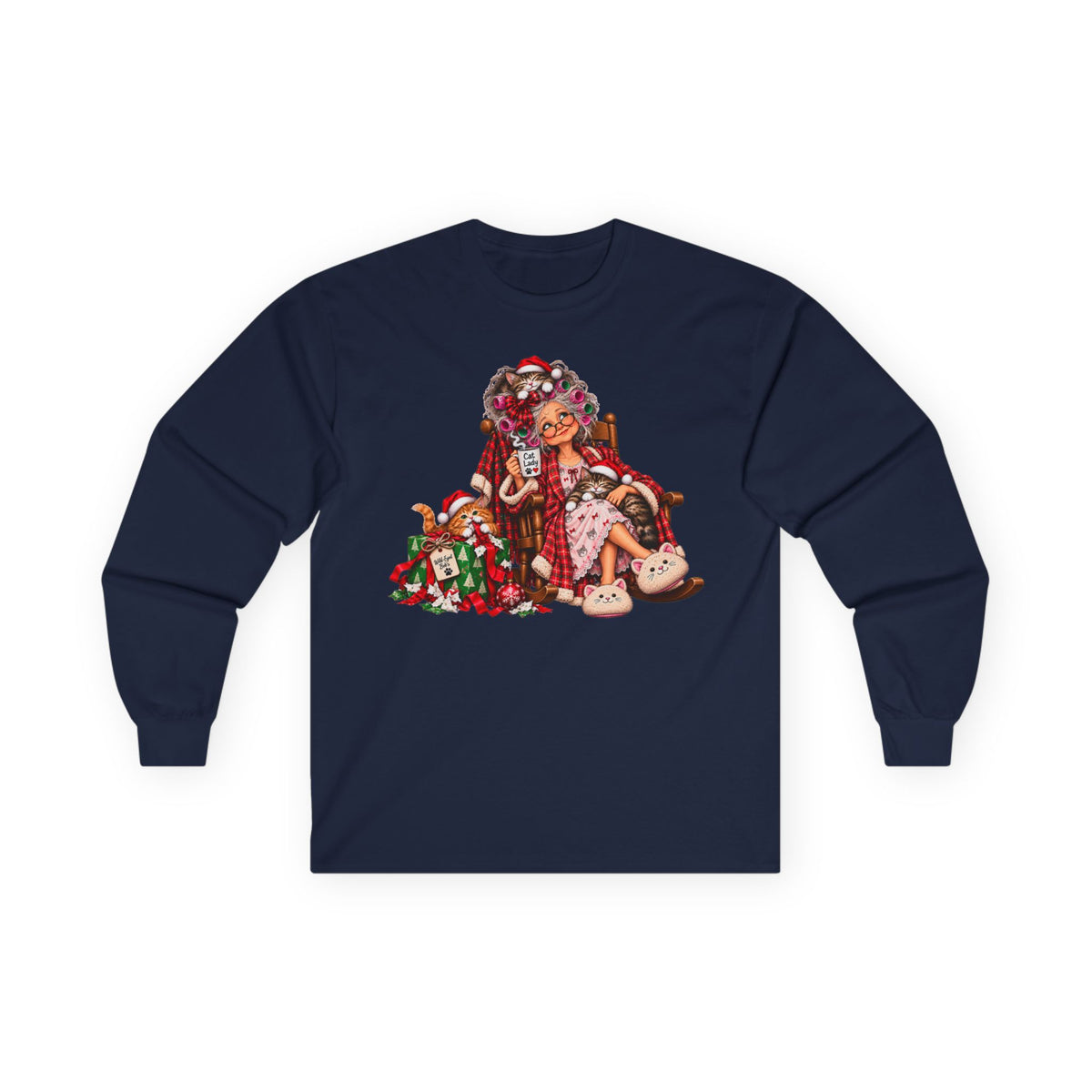 Christmas Cat Lady - cozy Holiday Cats and Coffee