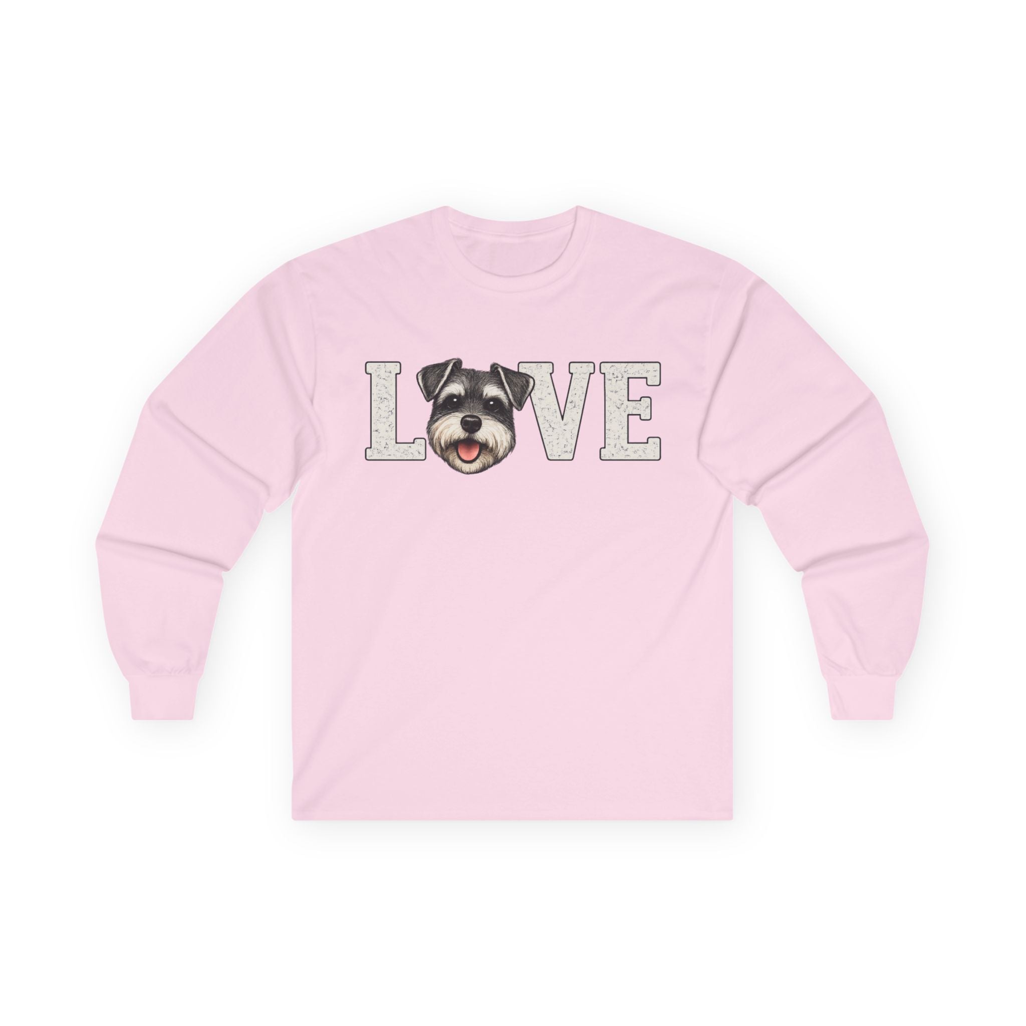 Schnauzer 'LOVE' Long Sleeve Tee – Dog Lover Shirt