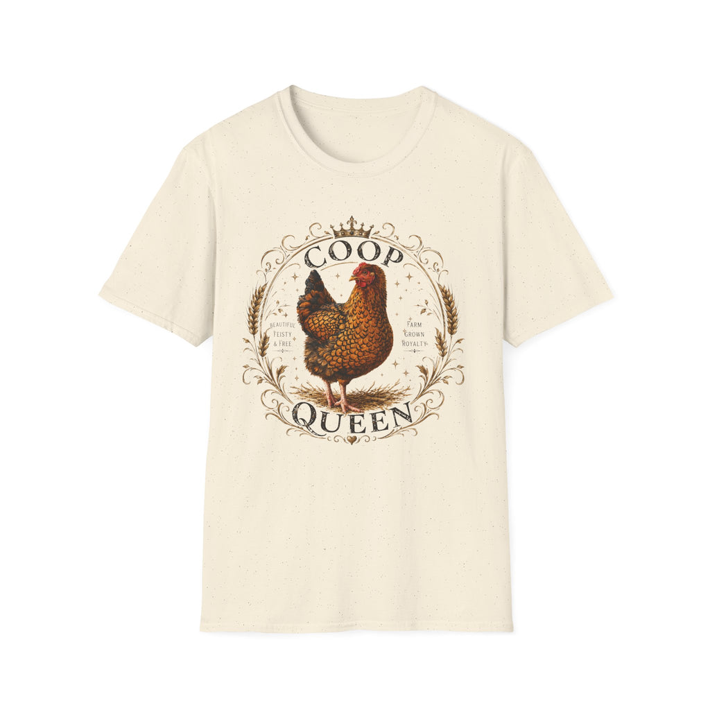 Coop Queen T-Shirt — Vintage Hen Farm Chickens Tee