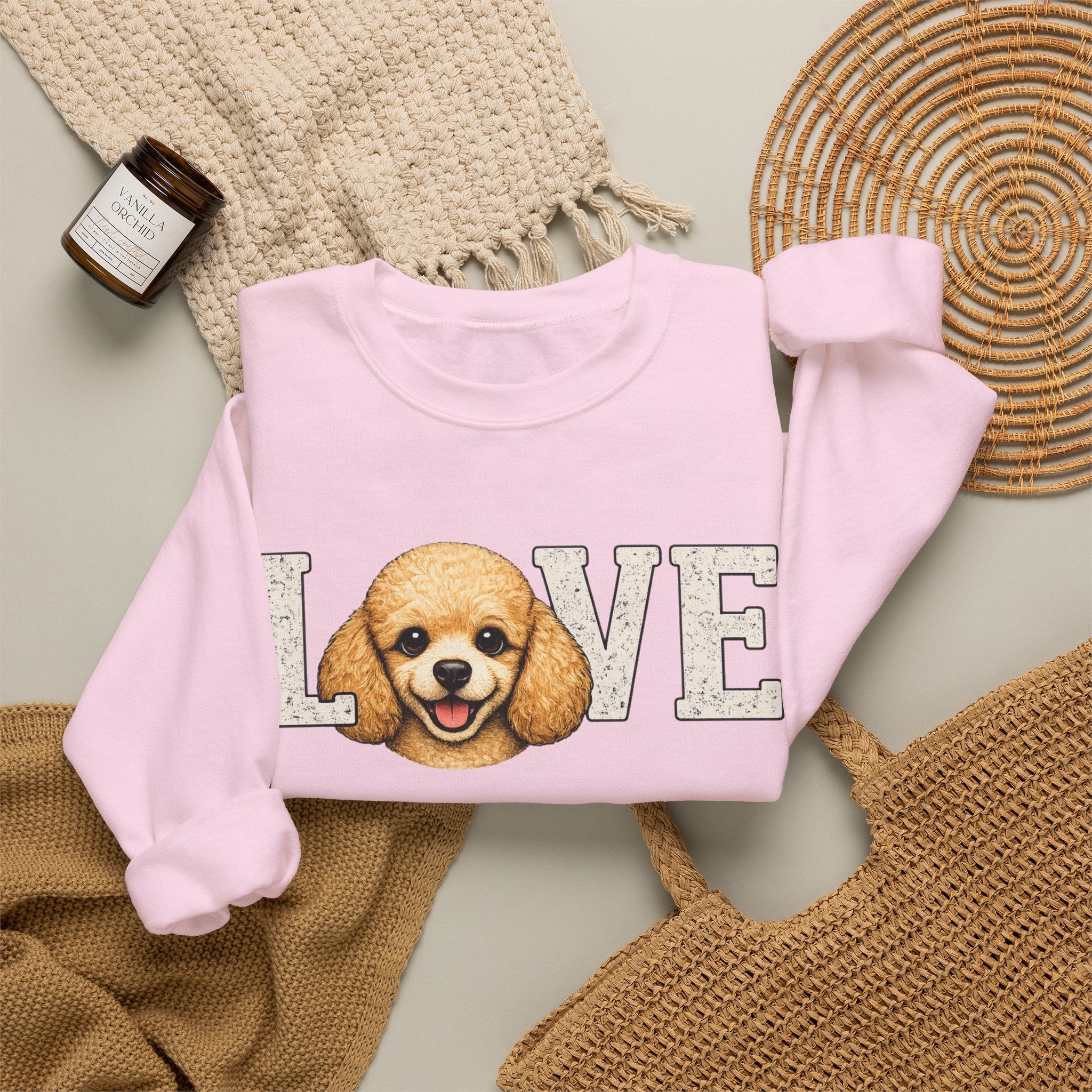 Poodle LOVE - Crewneck Sweatshirt