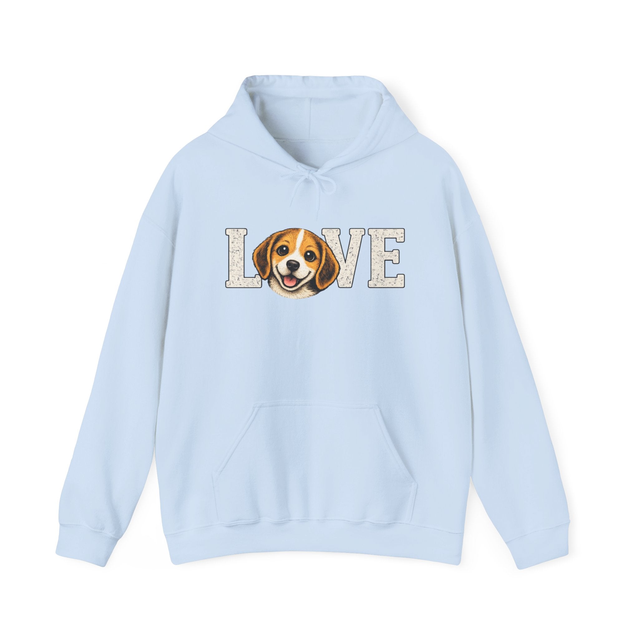 Beagle Love Hoodie - Cute Dog Face "LOVE" Sweatshirt for Dog Lovers
