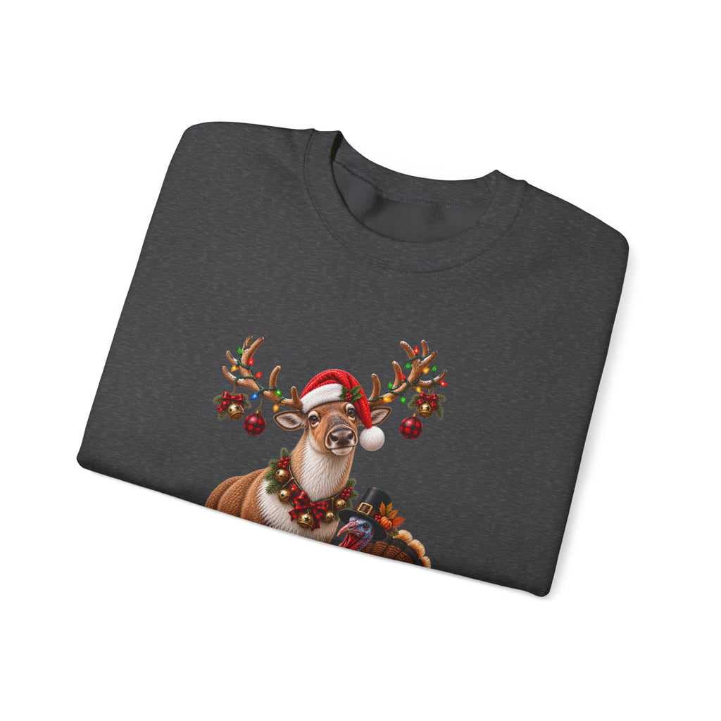 Holiday Mash-up Sweatshirt — Christmas Thanksgiving Halloween Funny
