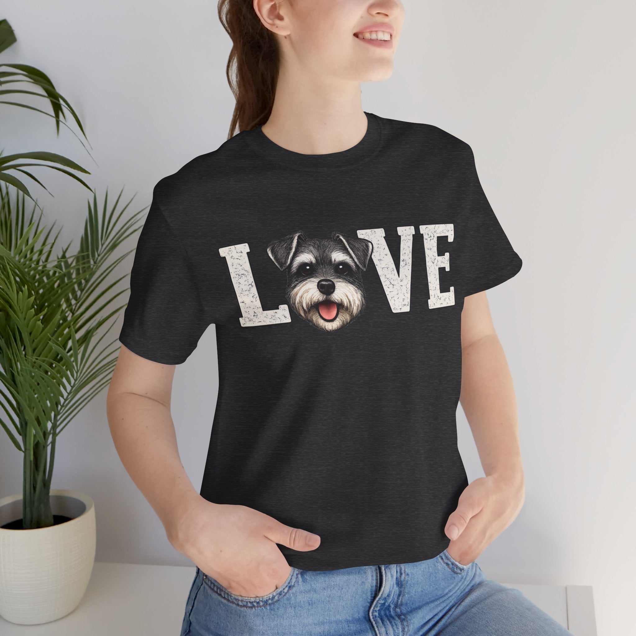 Love Schnauzer T-Shirt — Cute Dog Lover Tee