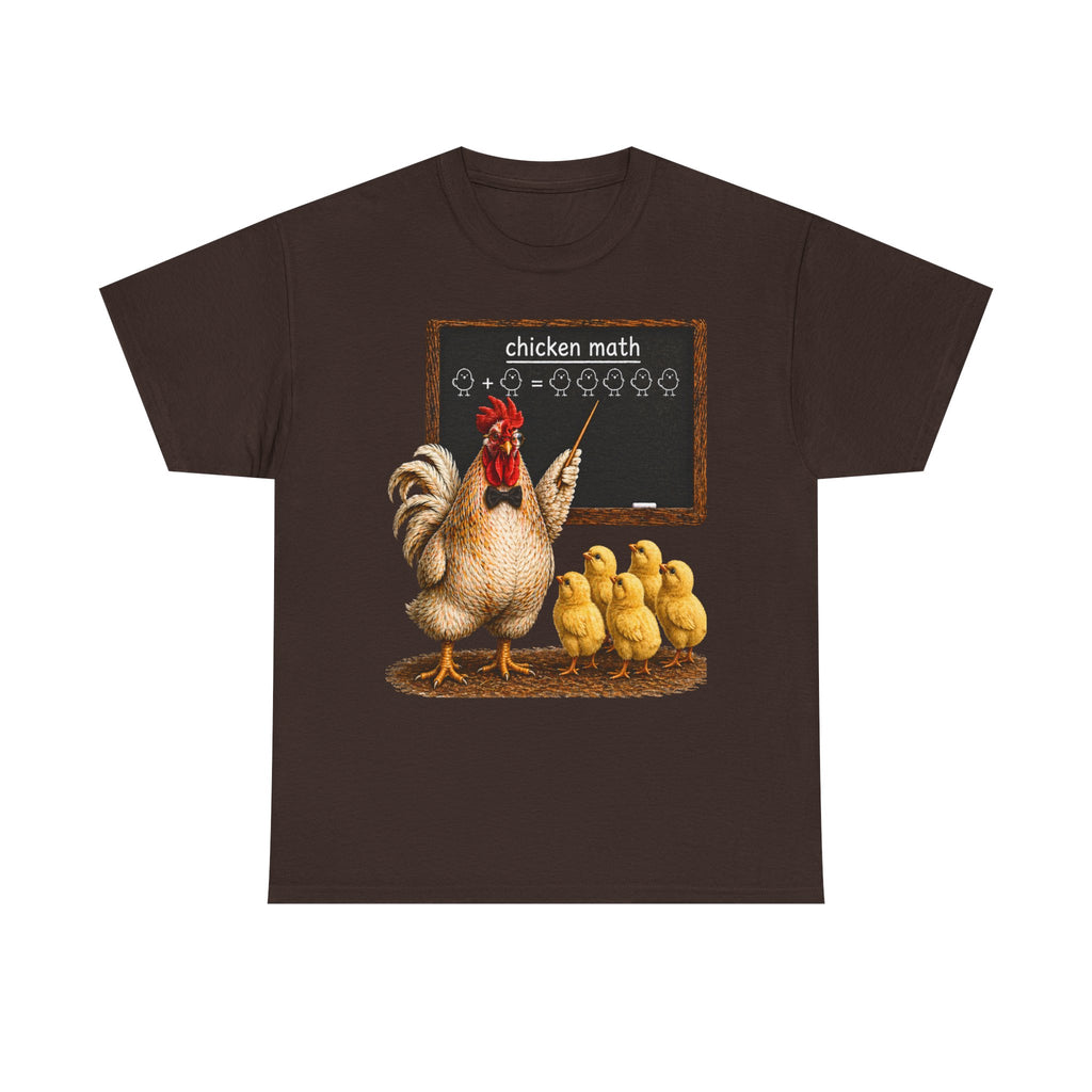 Chicken Math T-Shirt — Funny rooster & Chicks Farm Shirt