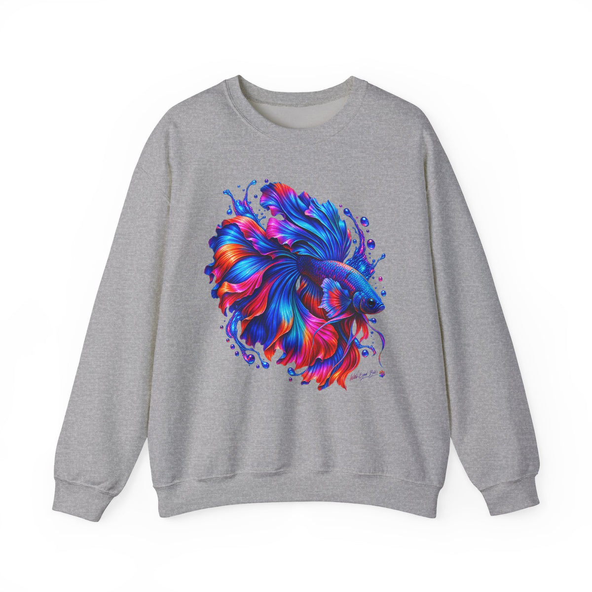 Betta Fish Colorburst Crewneck Sweatshirt