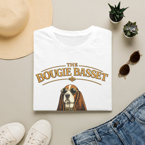 Basset Hound T-Shirt — "The Bougie Basset Hound Club" Graphic Tee