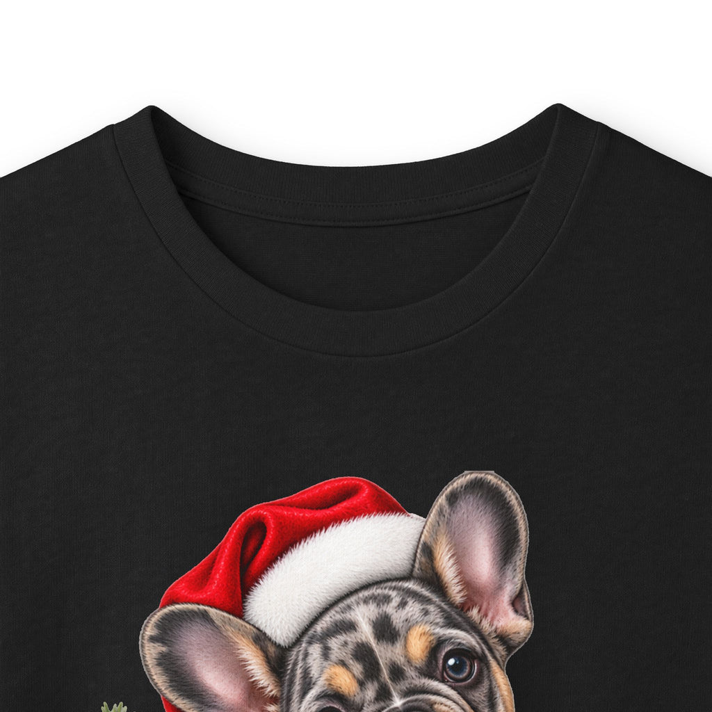 Christmas French Bulldog Long Sleeve Tee — Santa Puppy Holiday Shirt