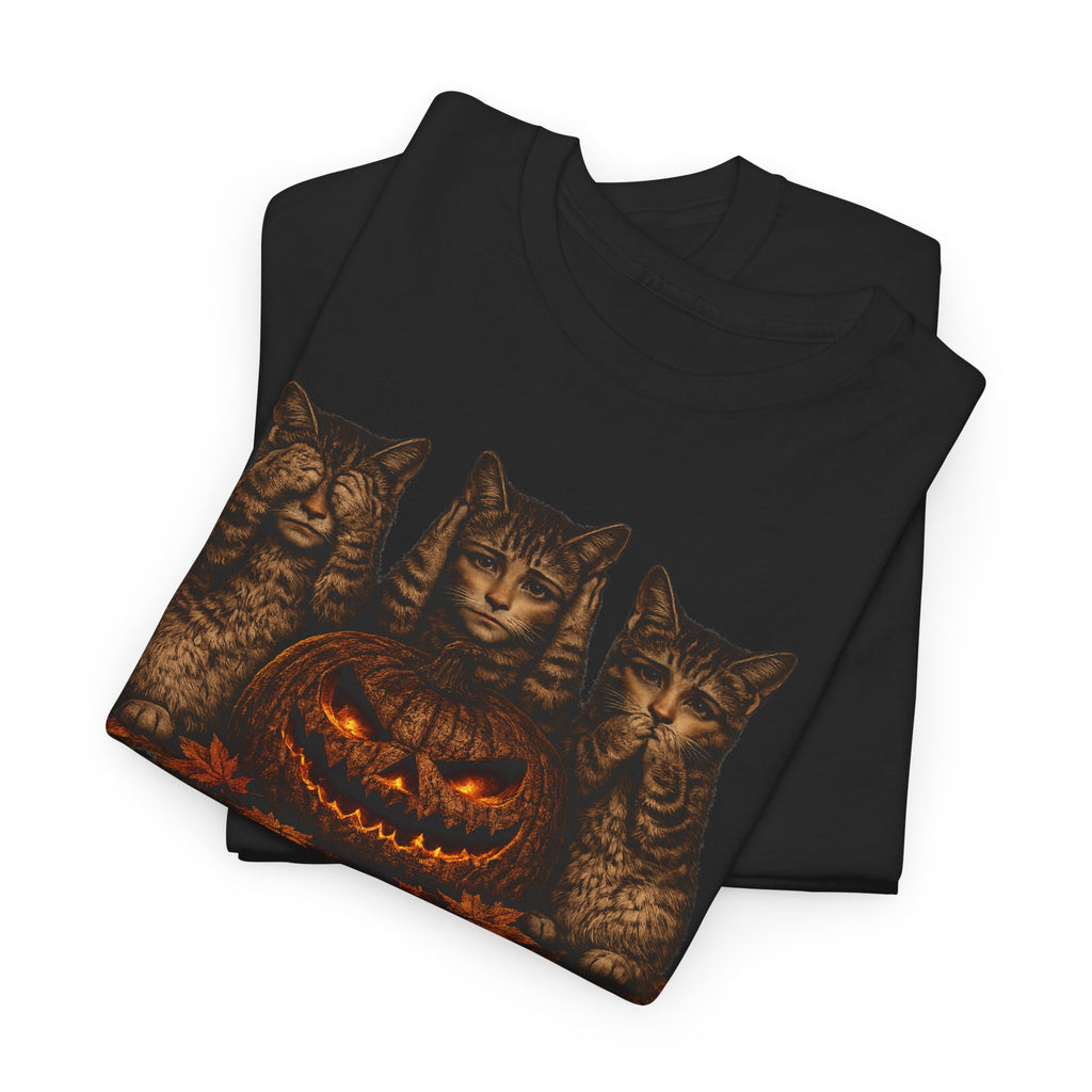 Anthropomorphic  Kittens & Jack-O'-Lantern Tee