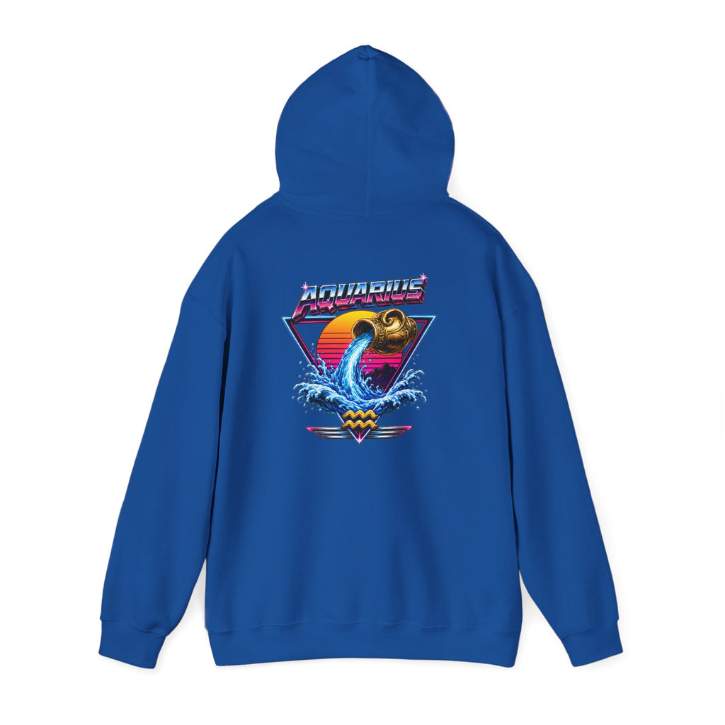 Retro Sunset Aquarius Hoodie —  Graphic Sweatshirt