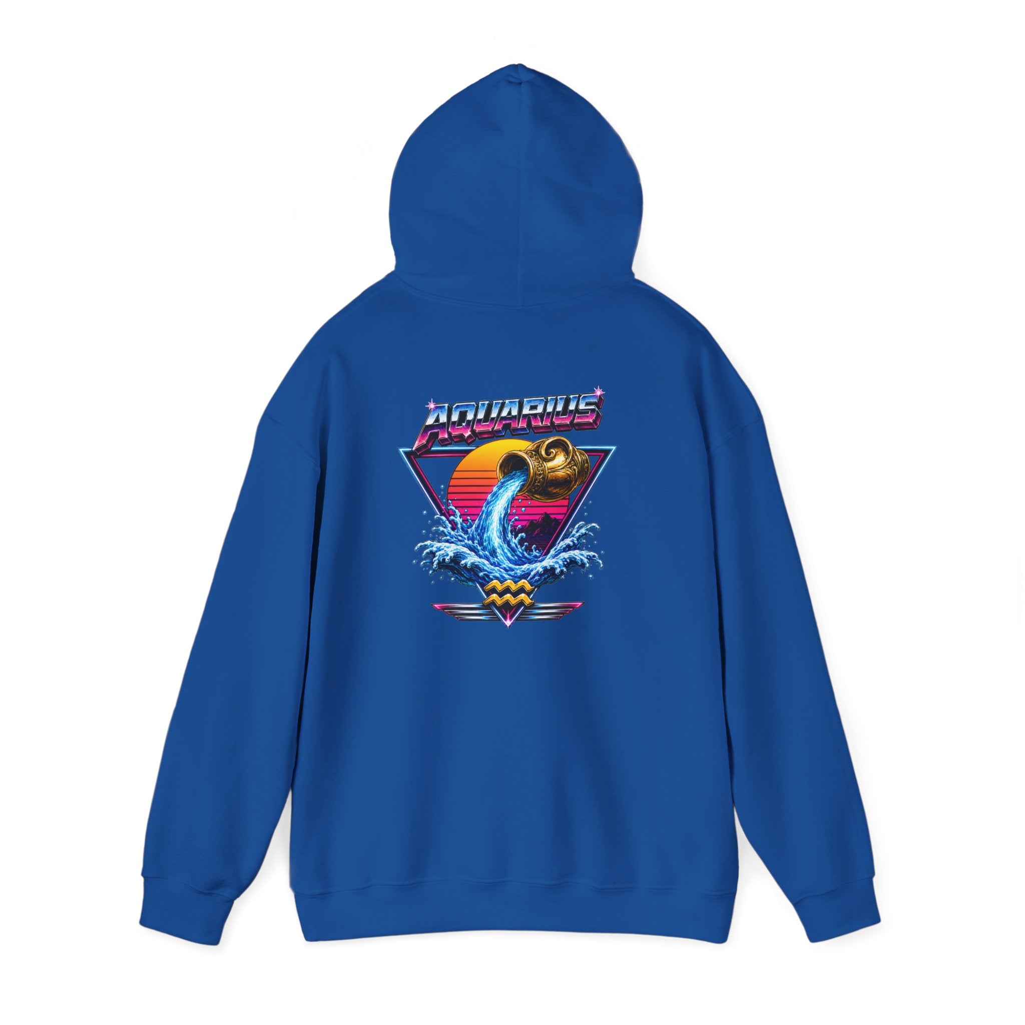 Retro Sunset Aquarius Hoodie —  Graphic Sweatshirt