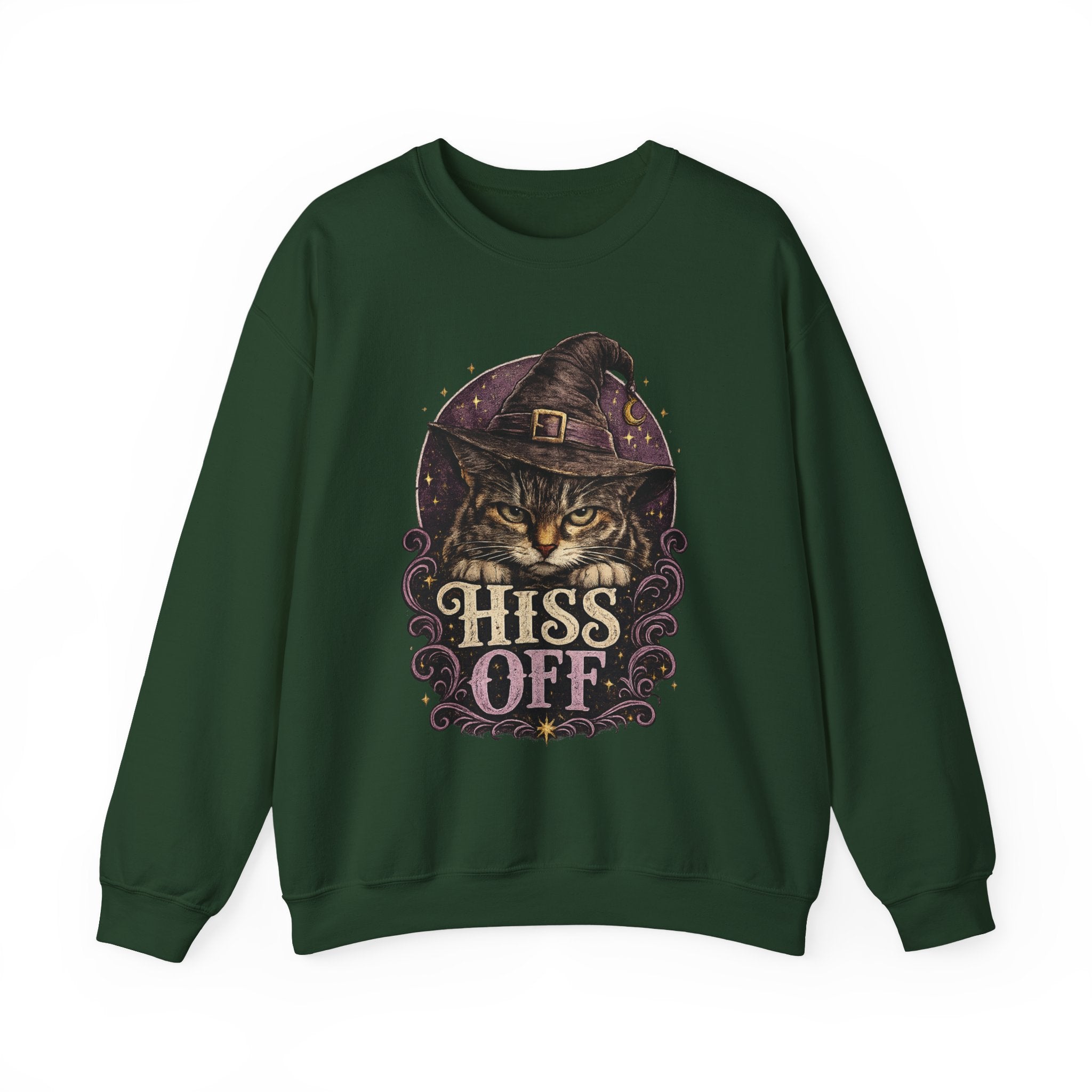 Hiss Off Witch Cat Sweatshirt