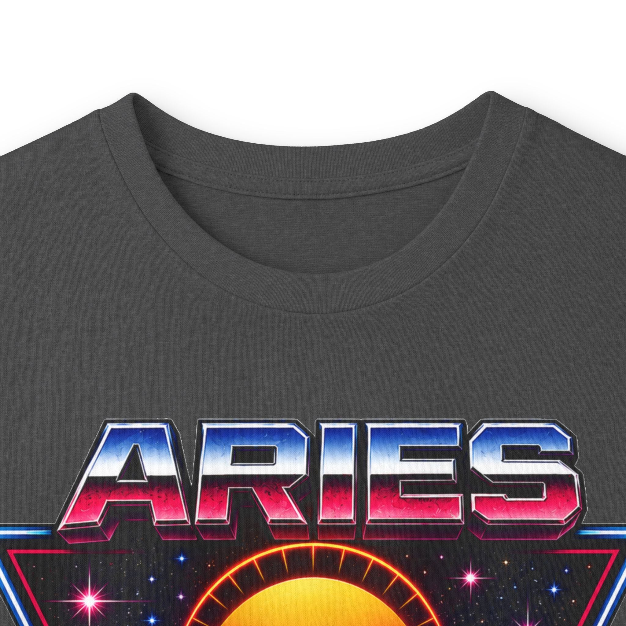 Aries 80s style Zodiac Retro Ram Long Sleeve Tee