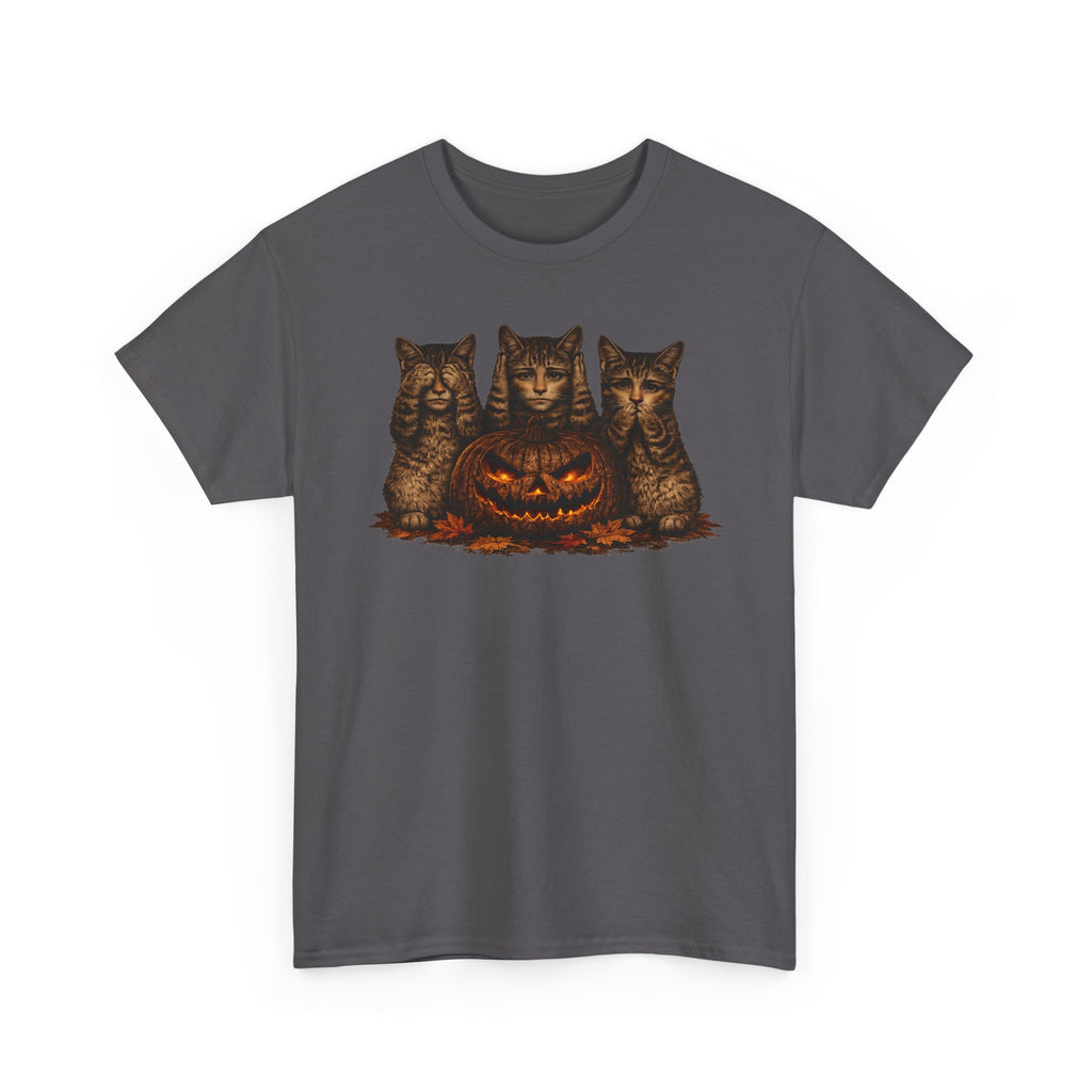 Anthropomorphic  Kittens & Jack-O'-Lantern Tee