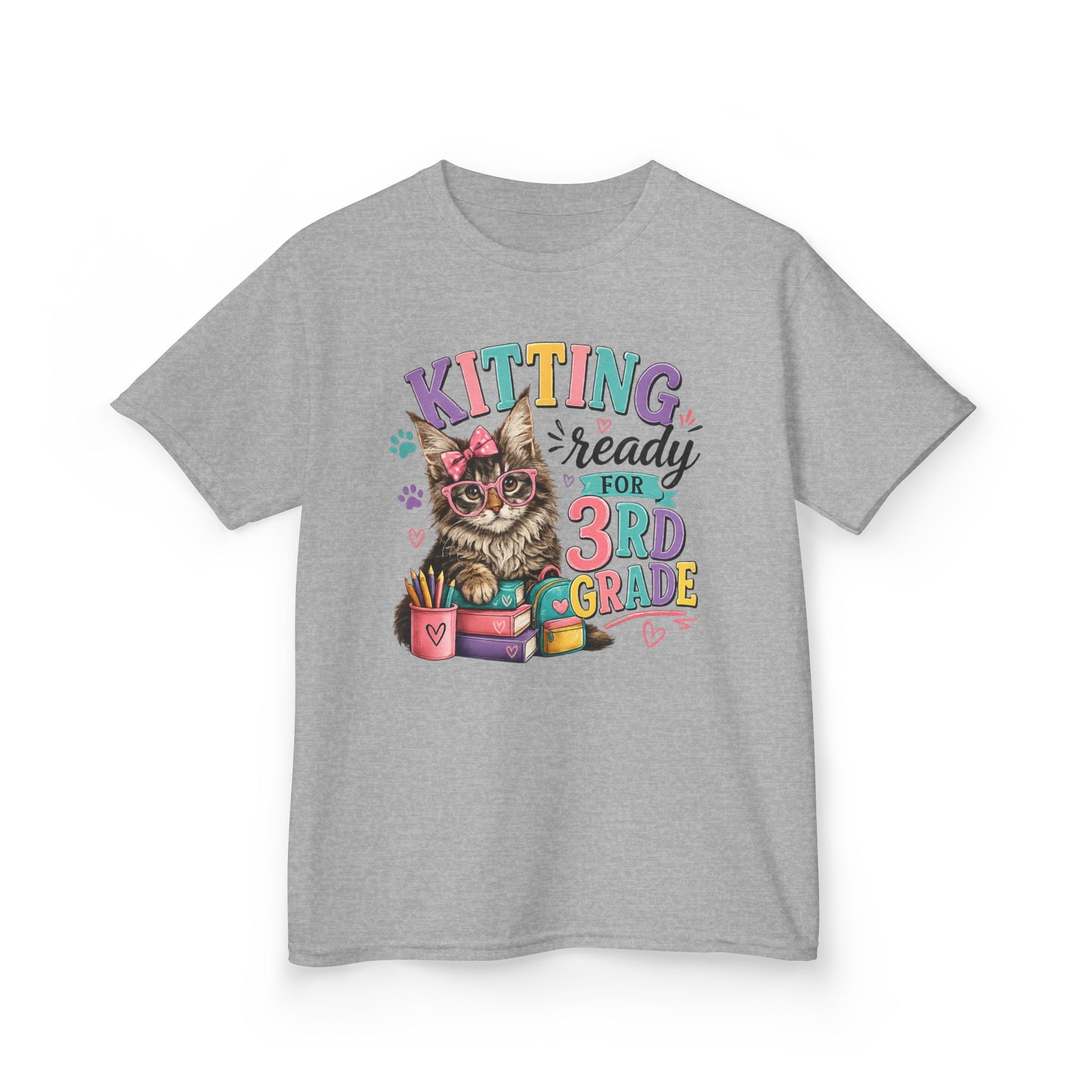 DIANE– “Kitting Ready for 3rd Grade” Cute Cat Back‑to‑School Tee