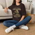 Be Strong & Courageous The Lord Lion T-Shirt — Christian Faith Tee (Joshua 1:9)
