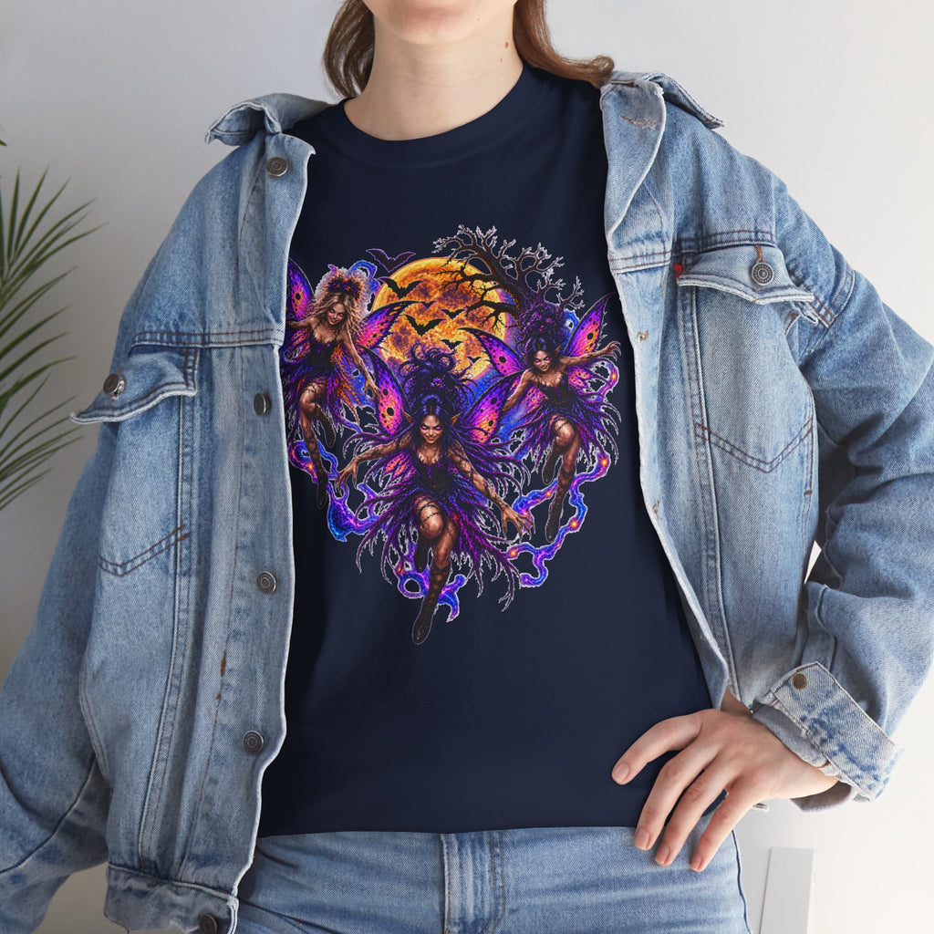 Evil Fairy T‑Shirt — Gothic Moonlit Graphic Tee