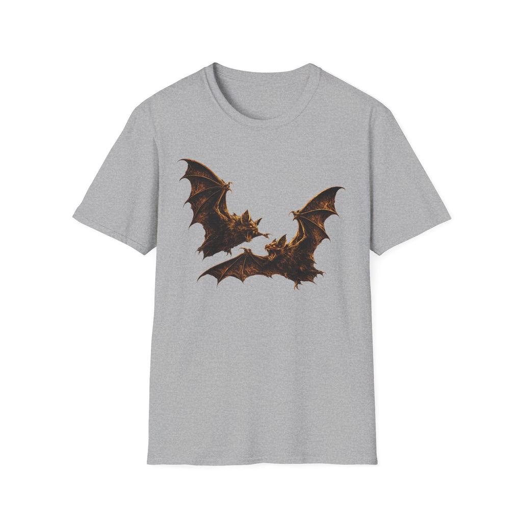 Bat Silhouette T-Shirt — Gothic Halloween Black Tee