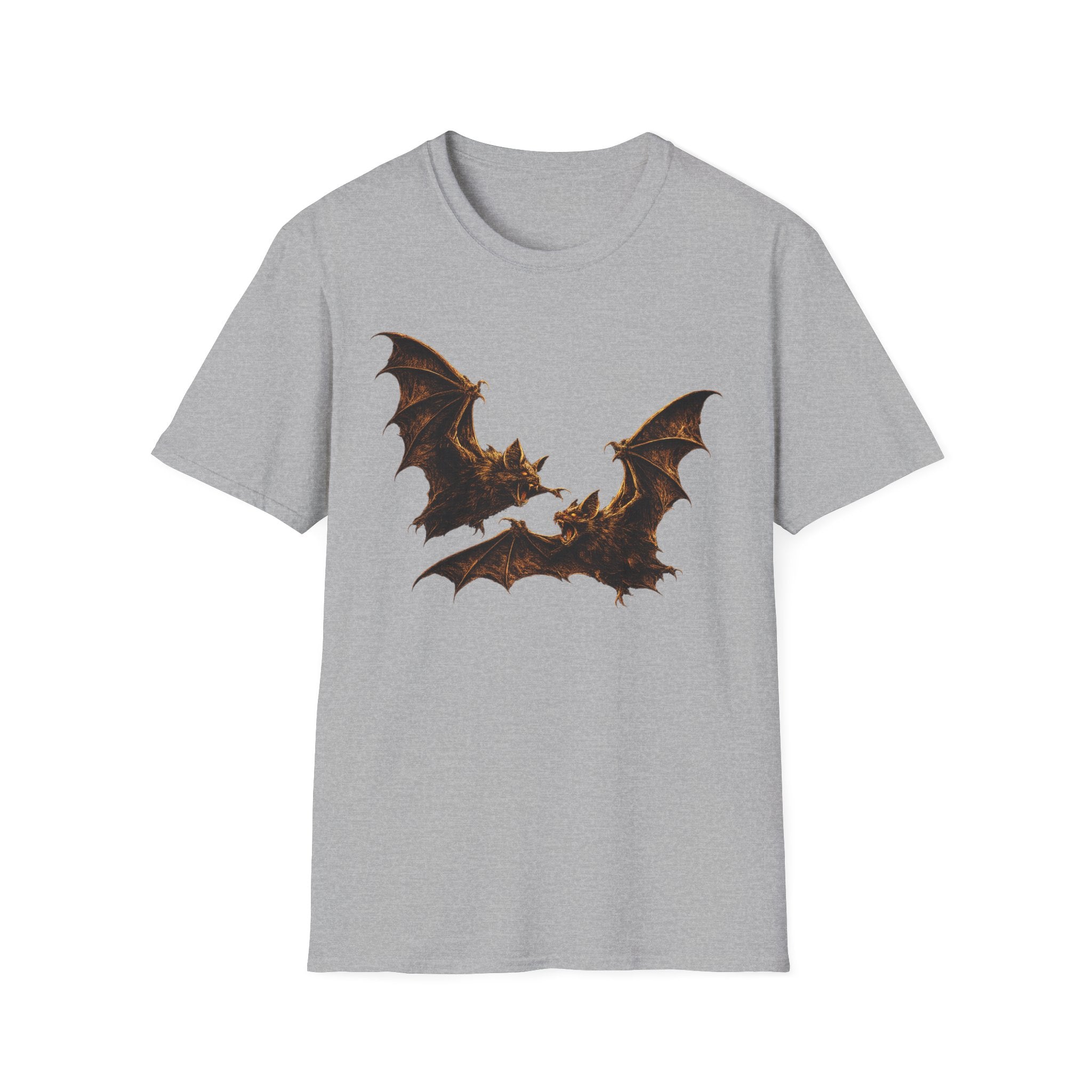 Bat Silhouette T-Shirt — Gothic Halloween Black Tee