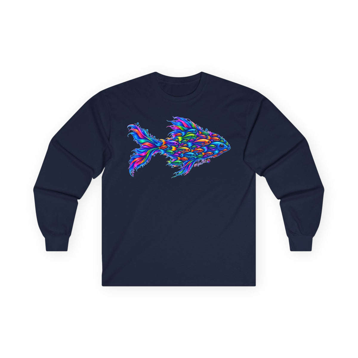 Colorful Fish Art Long Sleeve Tee