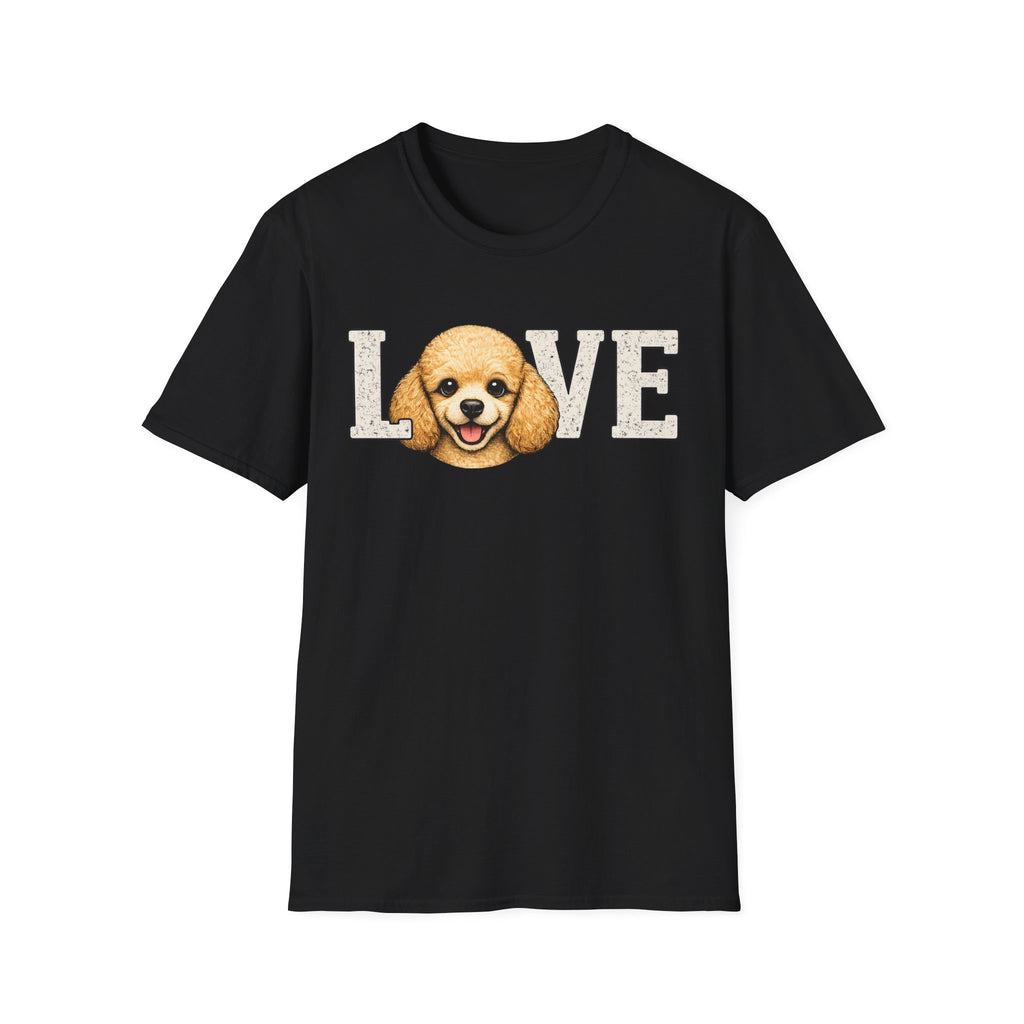 Poodle pup T-Shirt — Cute Poodle Face Tee for Dog Lovers