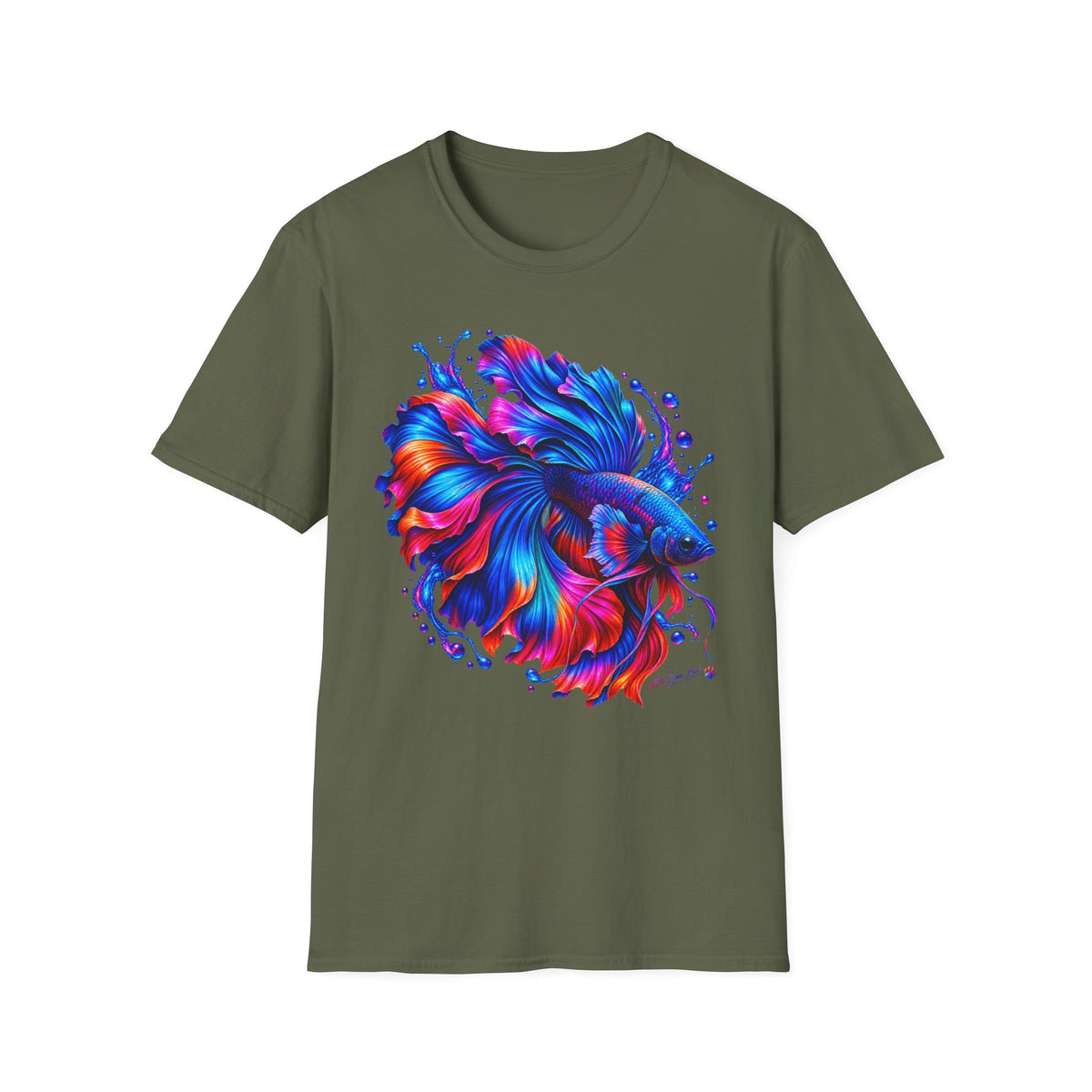 Betta Fish Color Splash T-Shirt