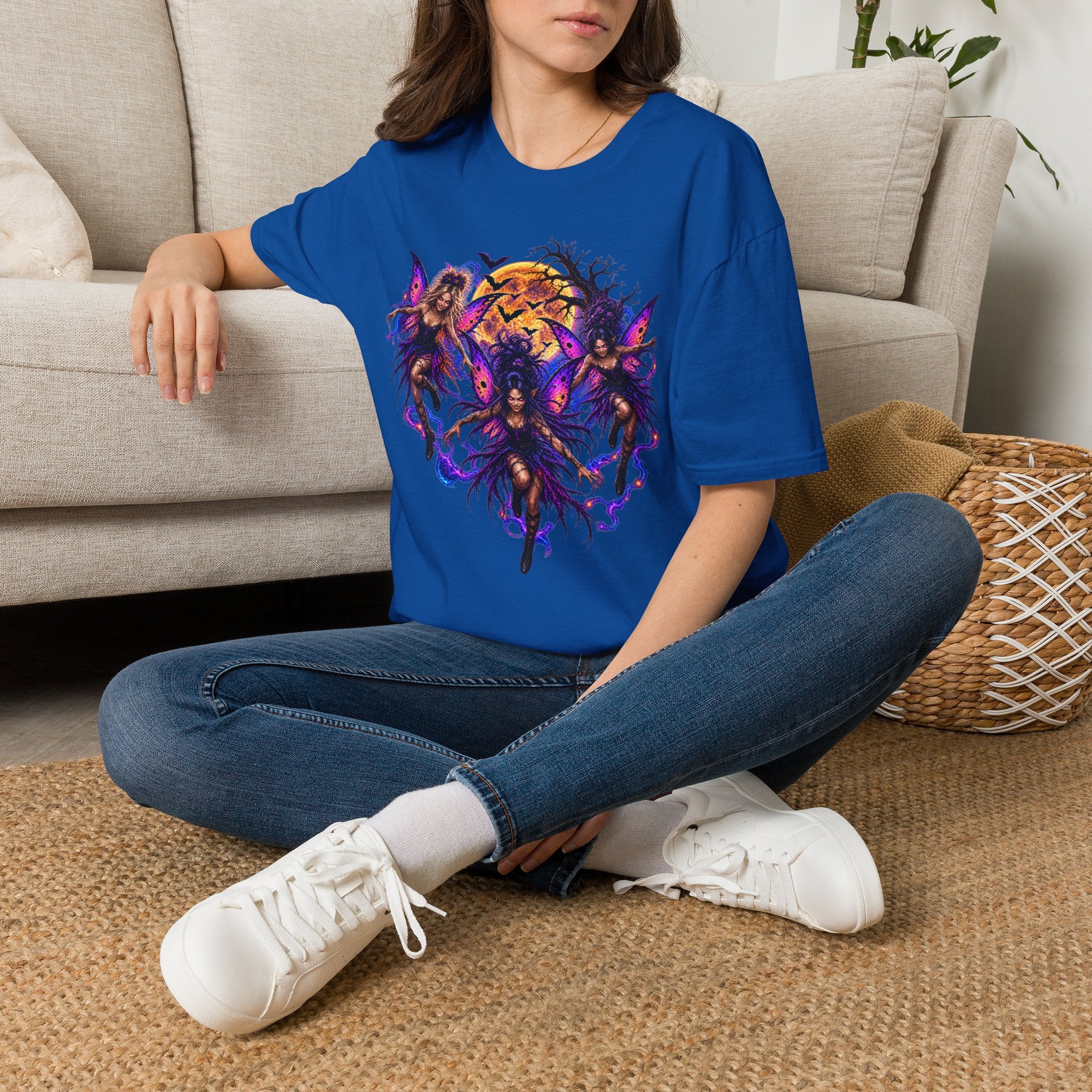 Fairy Moon Tee — Mystical Butterfly Faeries Graphic T-Shirt