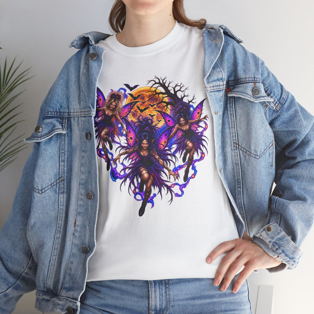 Evil Fairy T‑Shirt — Gothic Moonlit Graphic Tee