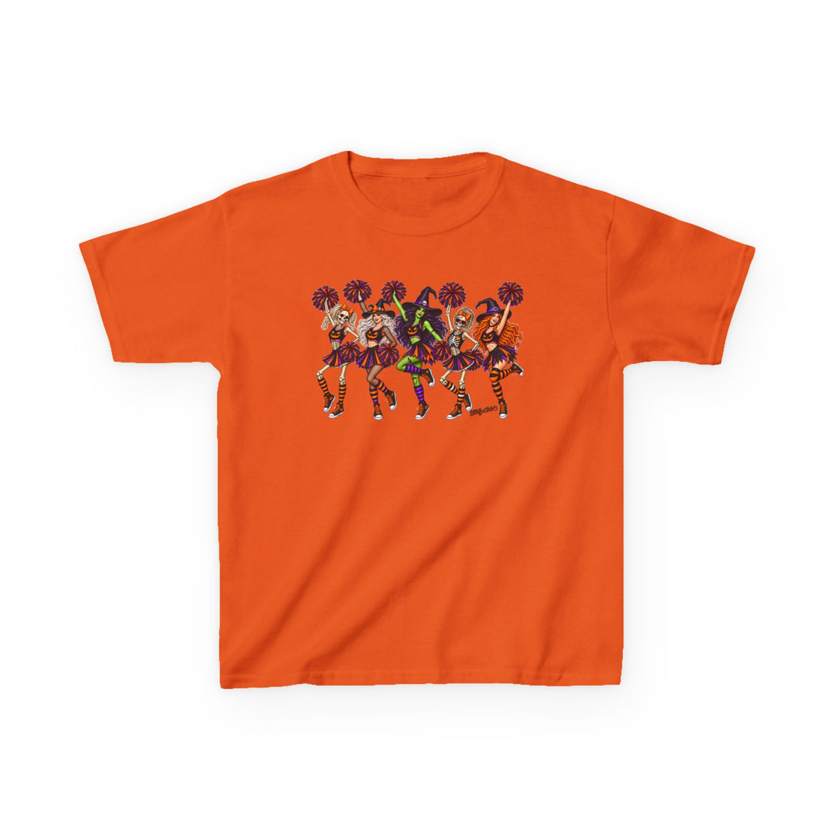 Kids Cheerleader Squad T‑Shirt — Colorful  Dancers Graphic Tee
