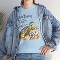 Sea Turtle T-Shirt — "Slow Down & Enjoy the Journey "Sea Turtle Floral Graphic Tee