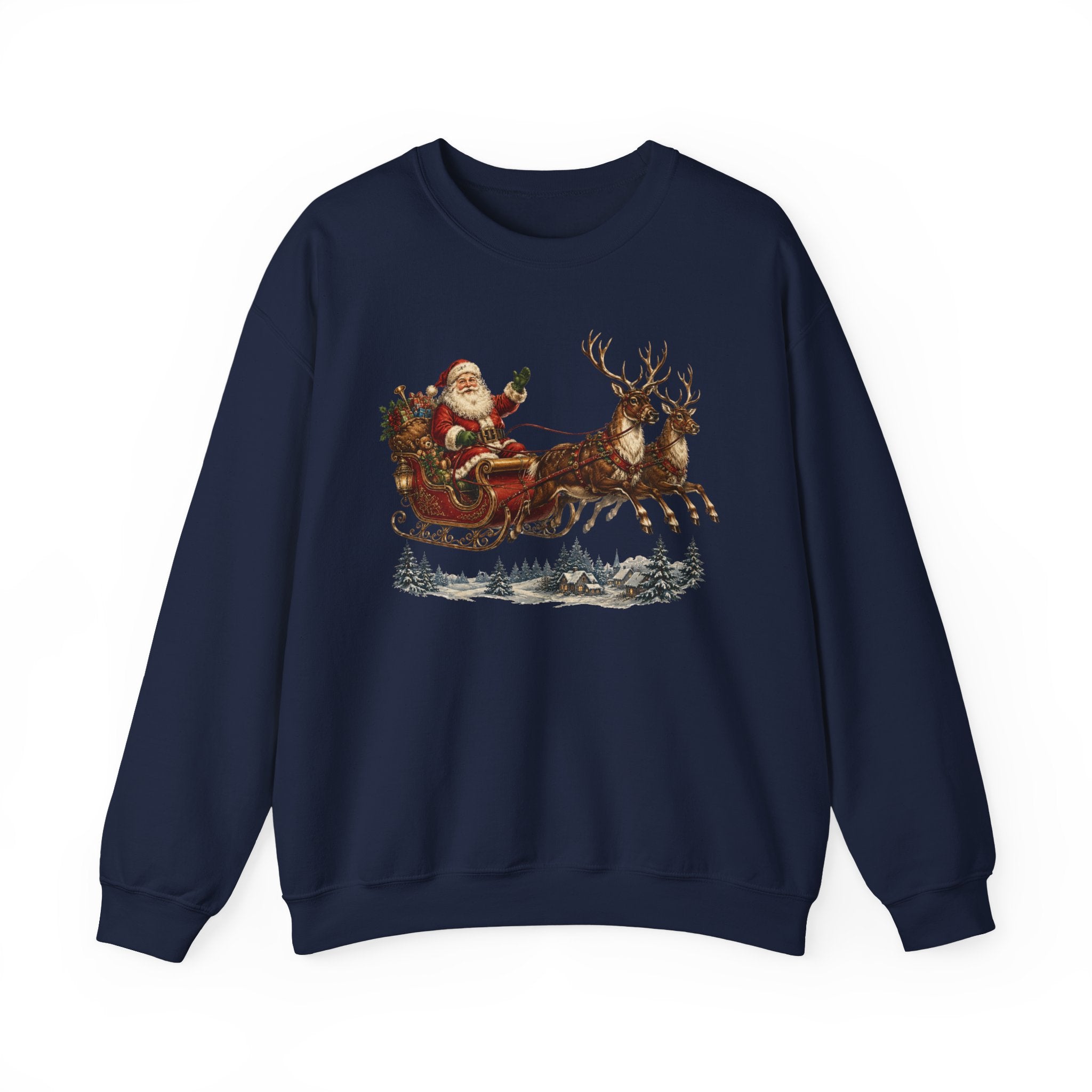 Vintage Santa Sleigh Crewneck Sweatshirt