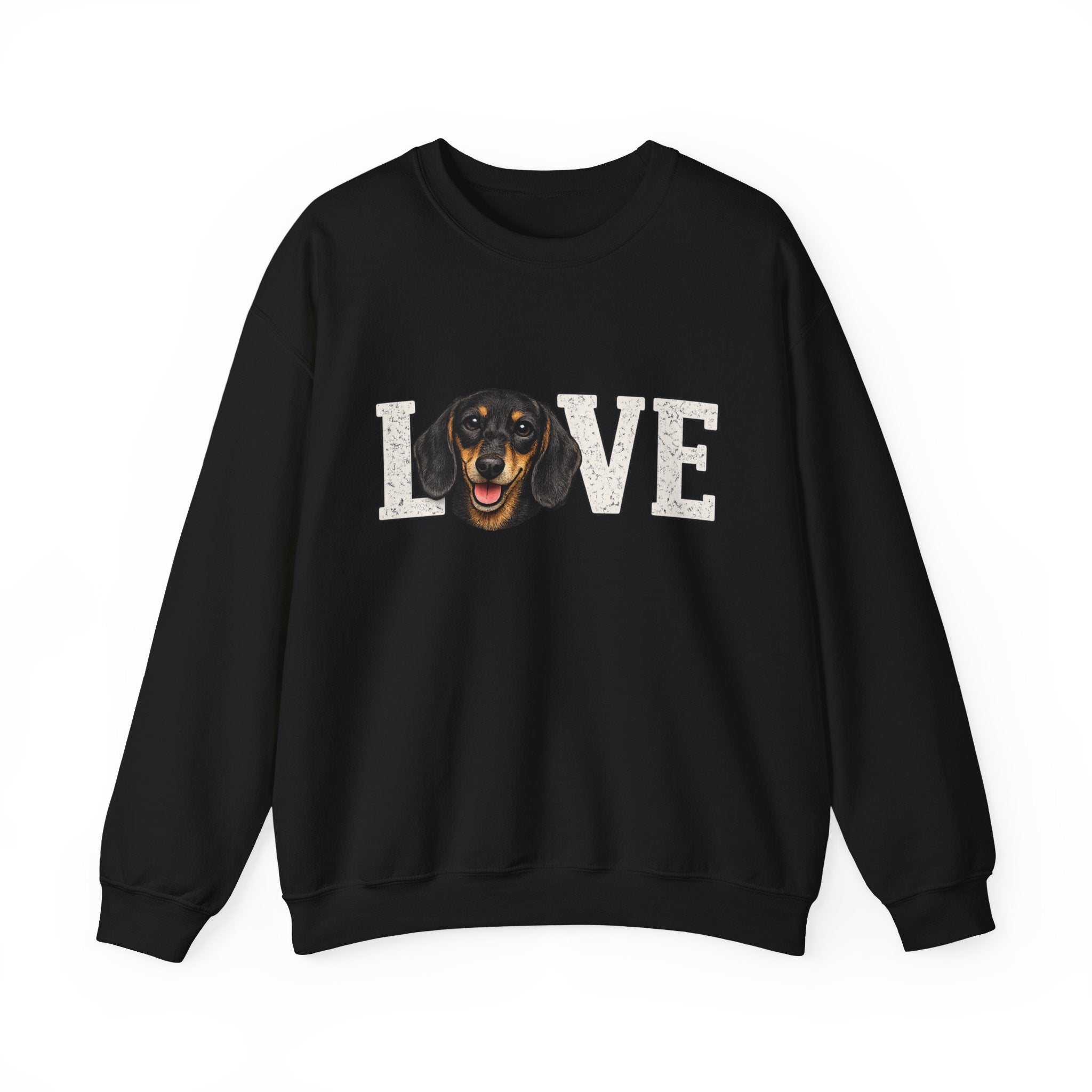 Dachshund Love Crewneck Sweatshirt — Cute Dog Lover Pullover
