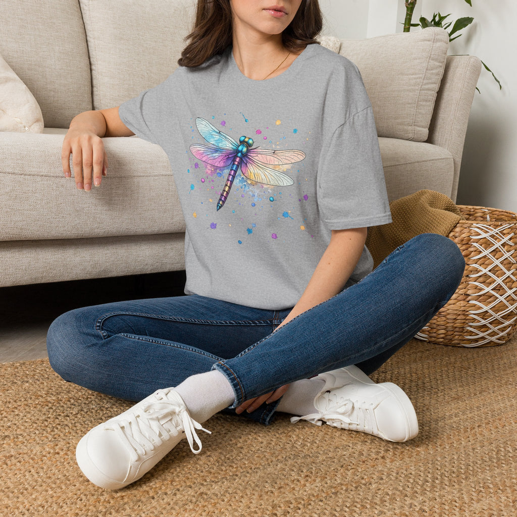 Dragonfly Watercolor T‑Shirt — Pastel Wing Nature Tee