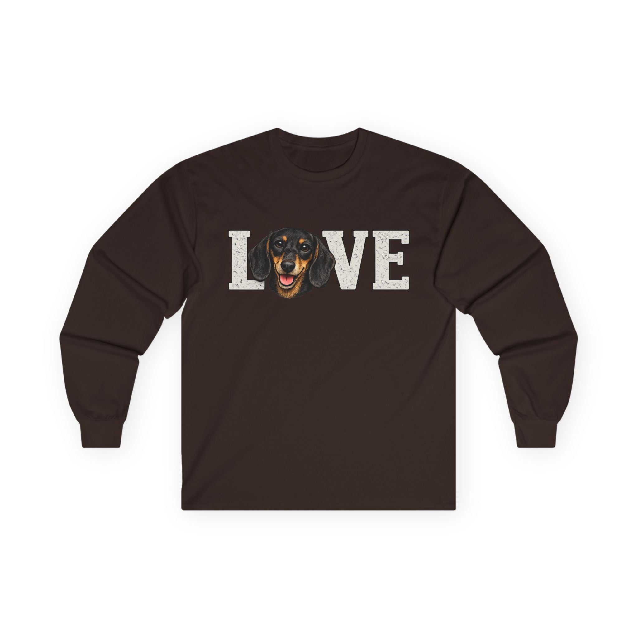Love Dachshund Long Sleeve Tee - Cute Dog Lover Shirt