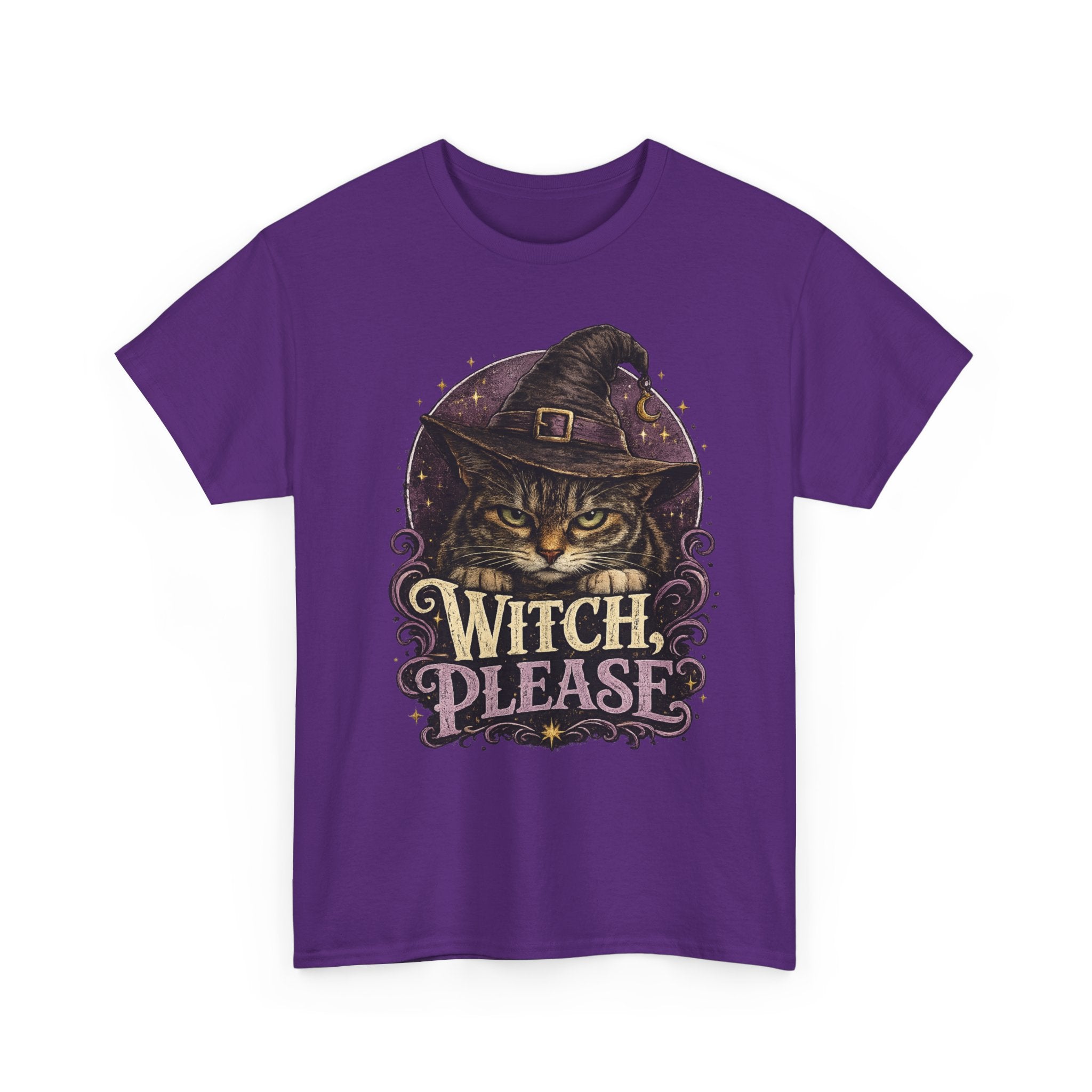 Witch Please Cat T-Shirt — Cute Witch Cat Halloween Tee
