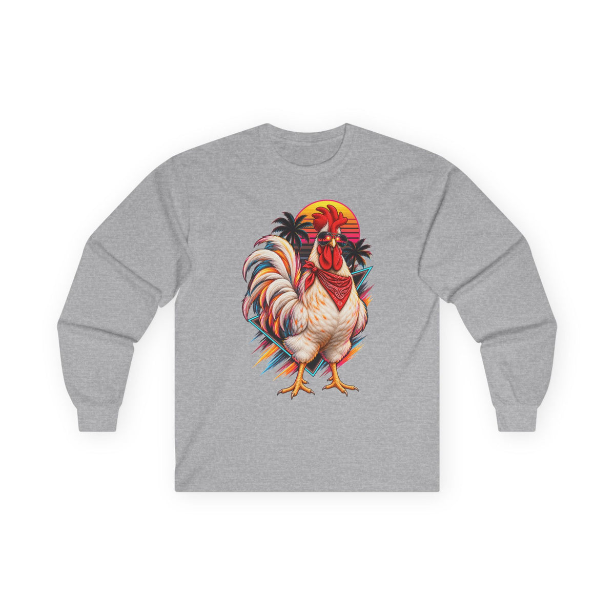 Rooster Sunset Long Sleeve Tee